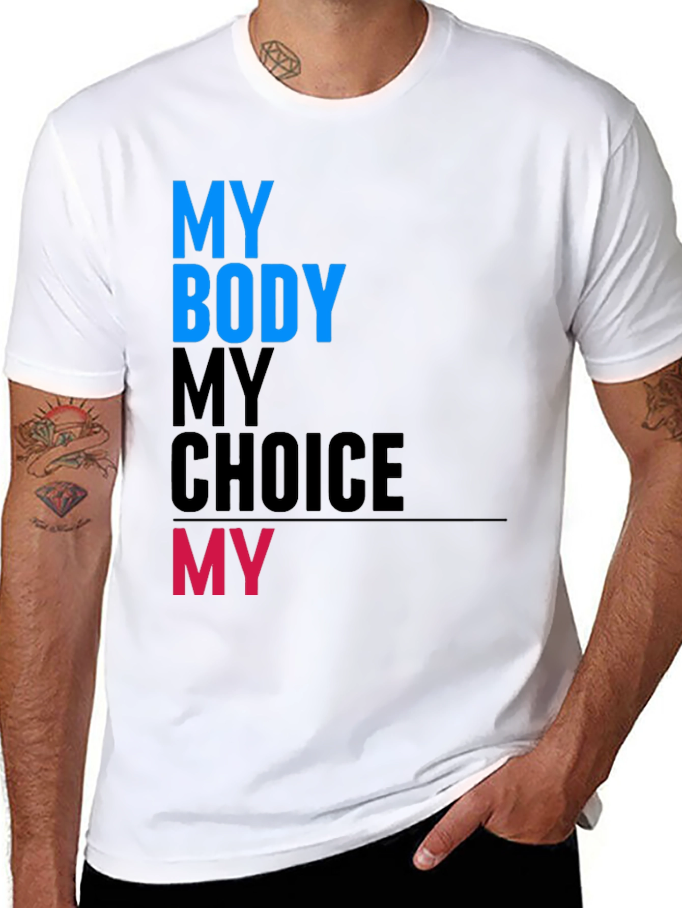 Black My Body My Choice Graphic Tee view 8