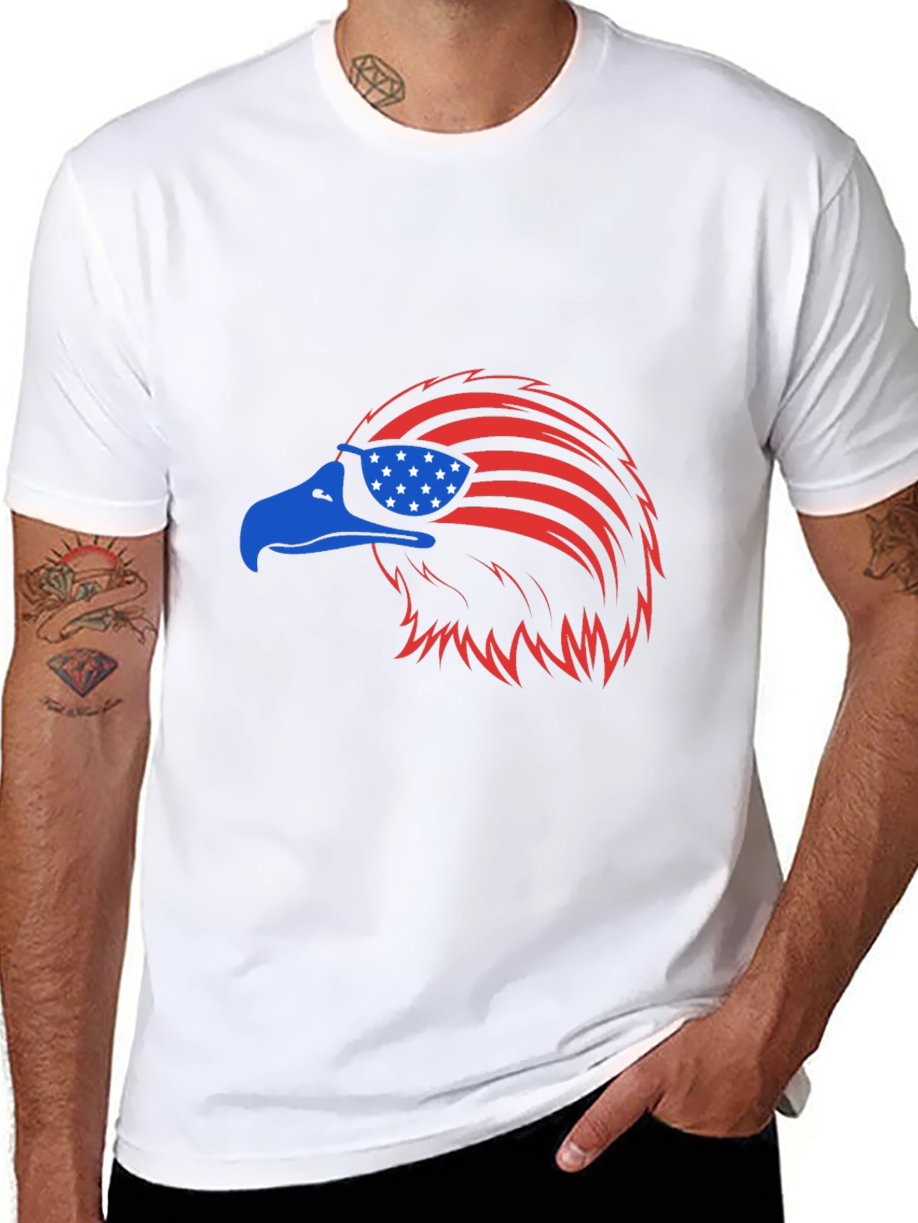 Black American Eagle Graphic Tee view 8
