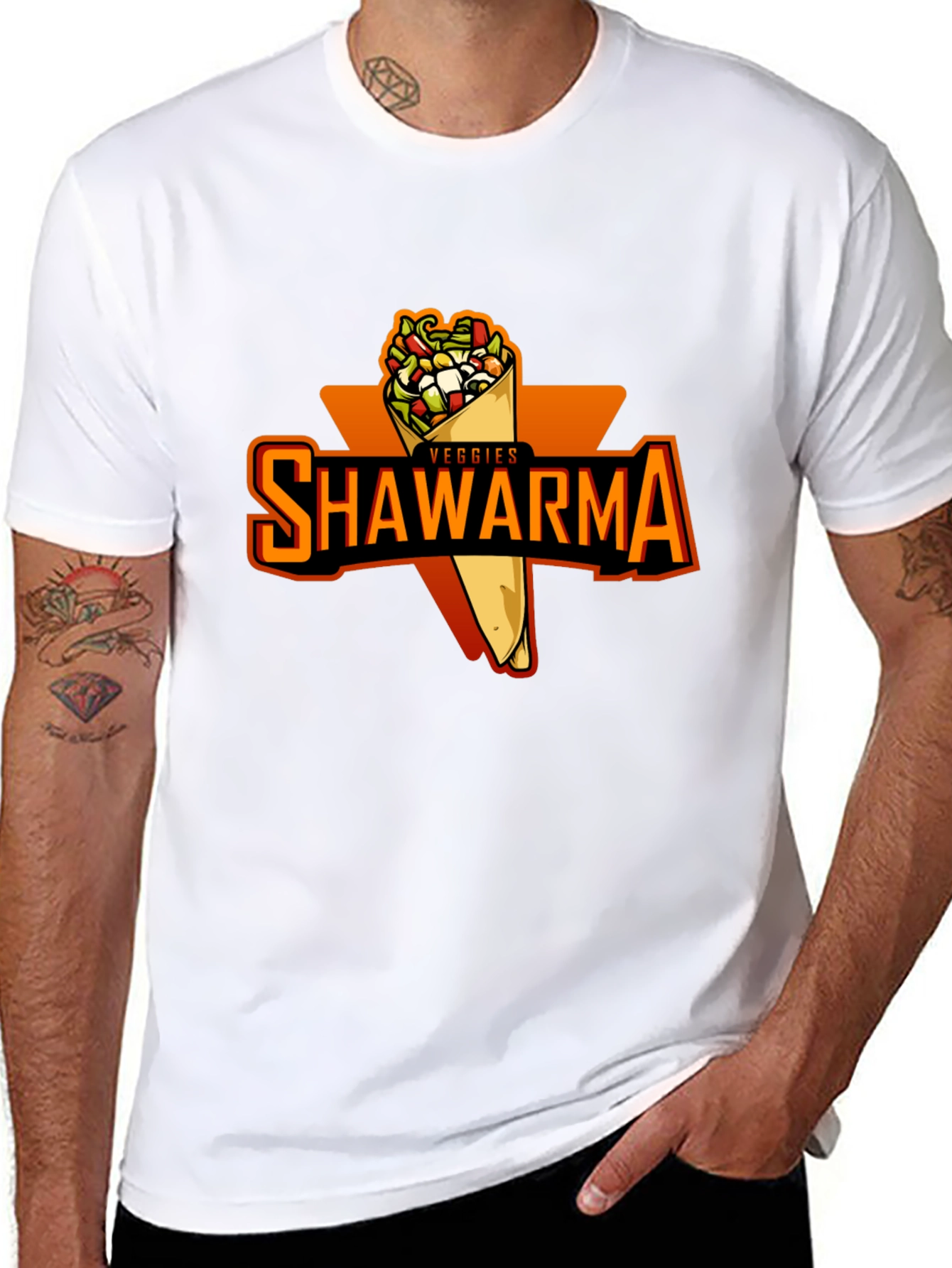 Veggie Shawarma T-shirt - Unisex Graphic Tee - 8