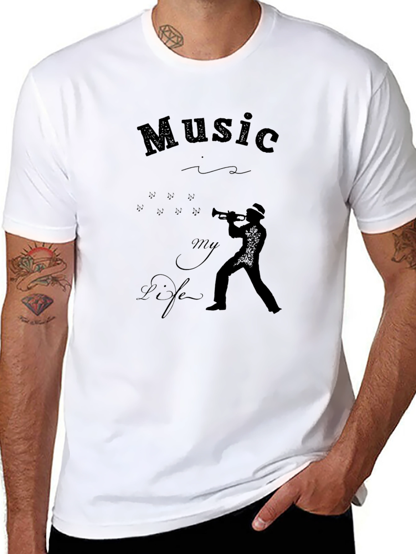Black Music is My Life Graphic Tee view 8