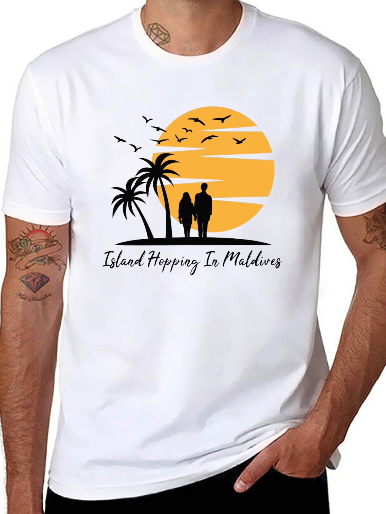 Island Hopping Maldives Graphic Tee - 8