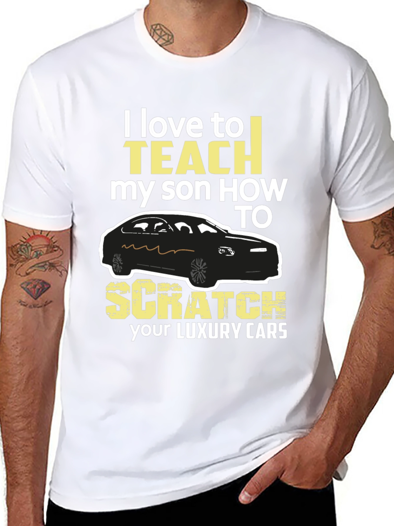 Black I Love To Teach My Son T-Shirt view 8
