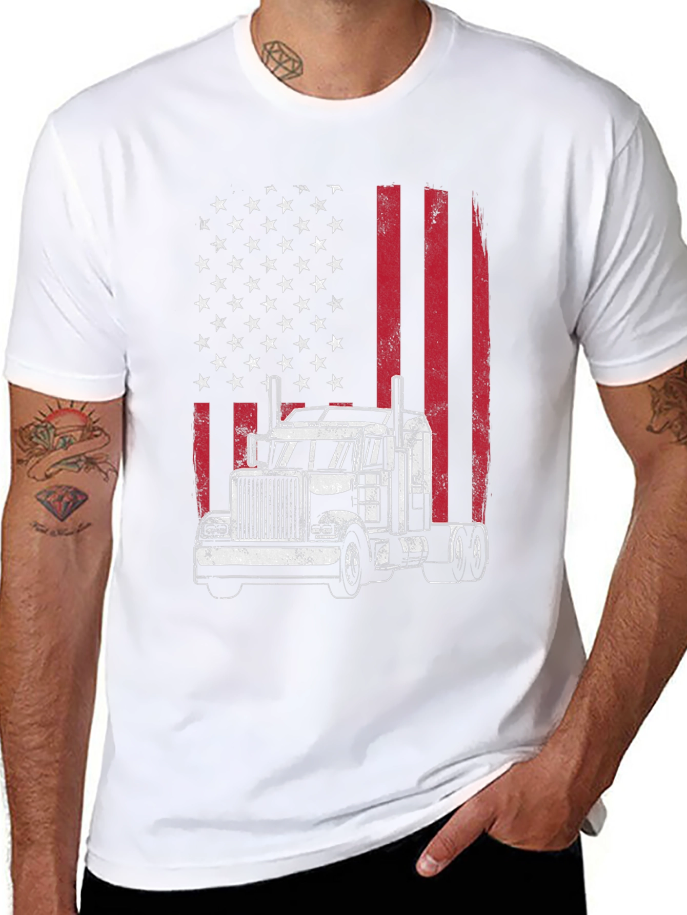 American Trucker Graphic Tee - 8