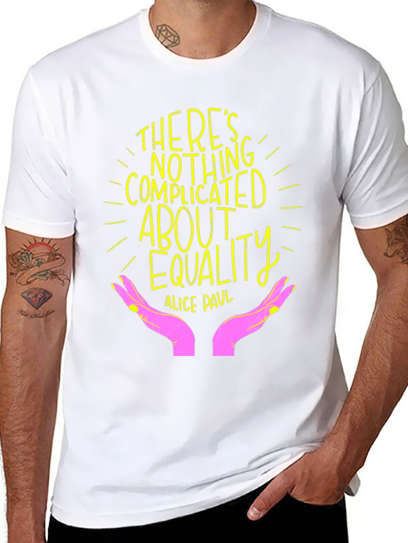 Black Equality T-Shirt - Empowering Statement Tee view 8