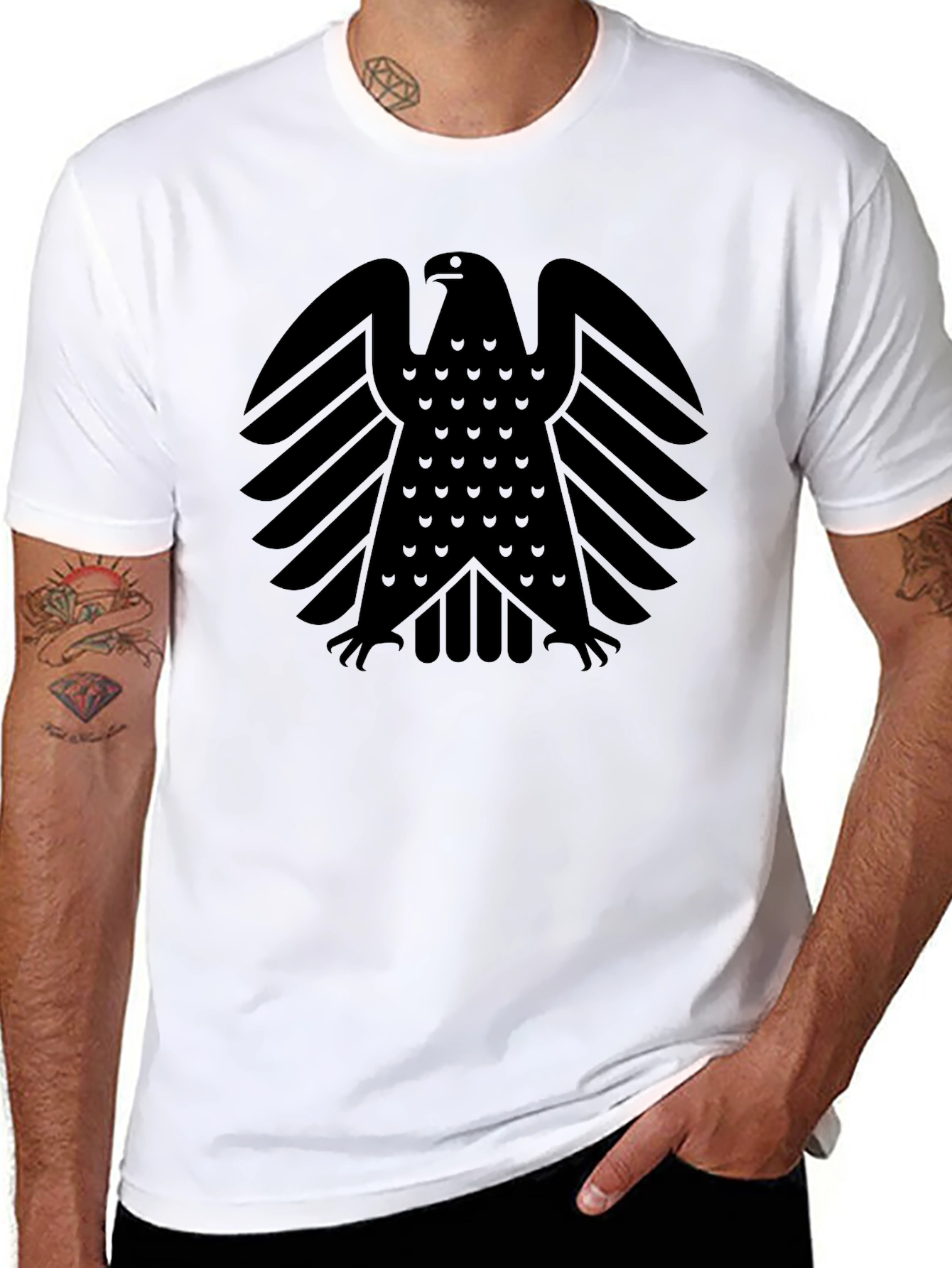 Black Black Eagle Graphic T-Shirt - Menswear view 8