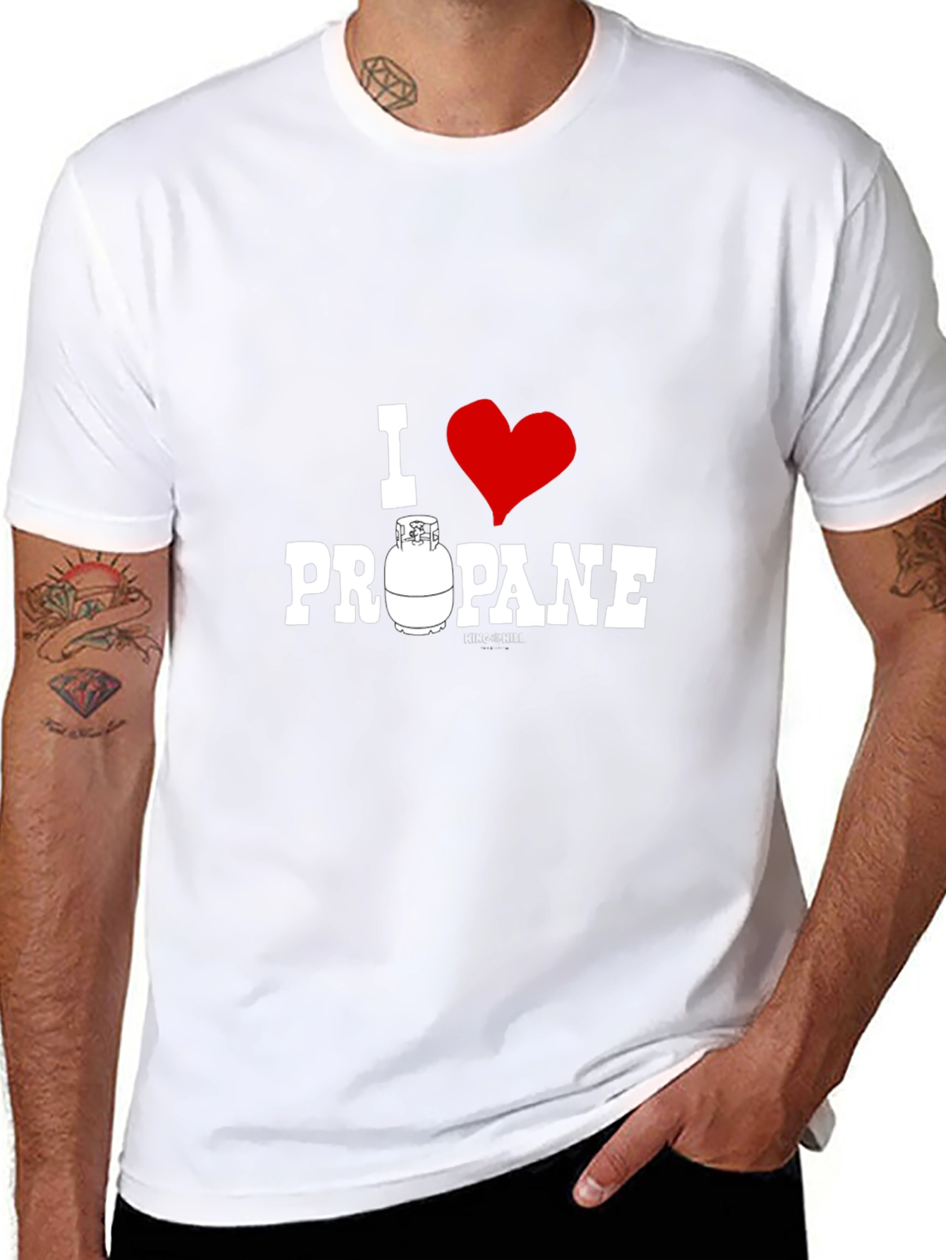 Black I Love Propane T-Shirt - BBQ Grill Master Tee view 8