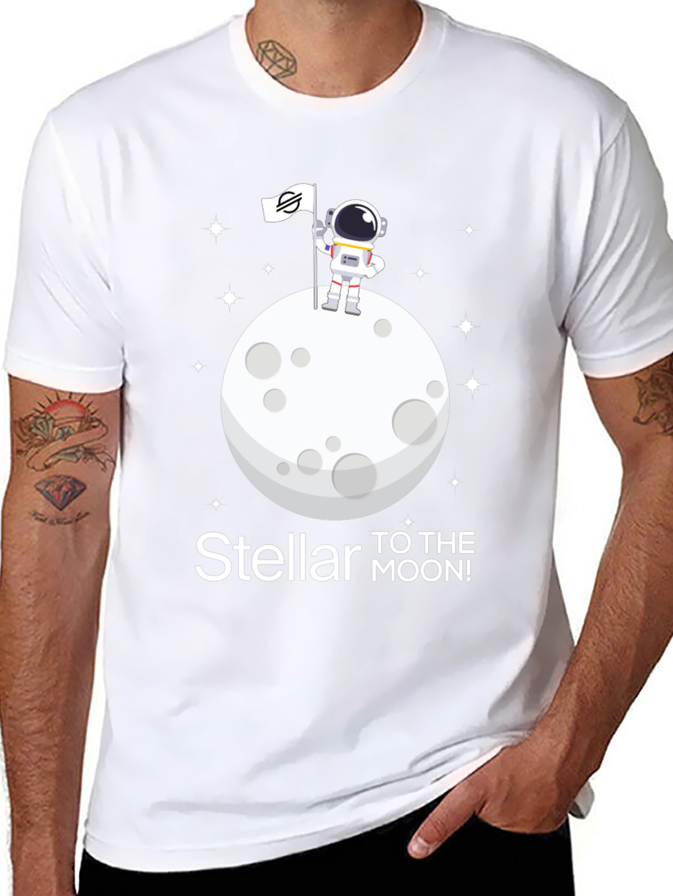 Black Stellar to the Moon T-Shirt view 8