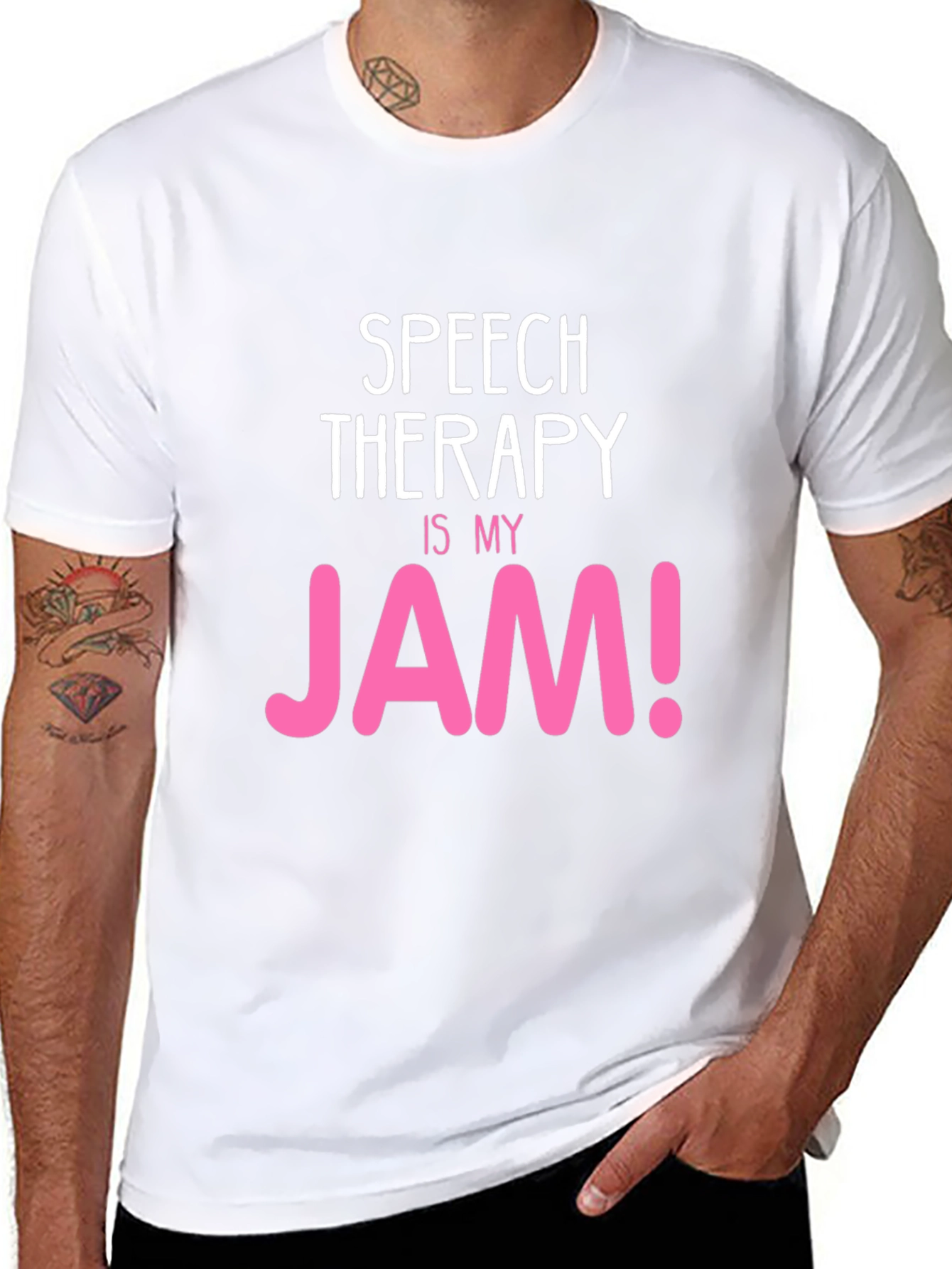 Black Speech Therapy JAM! T-Shirt view 8