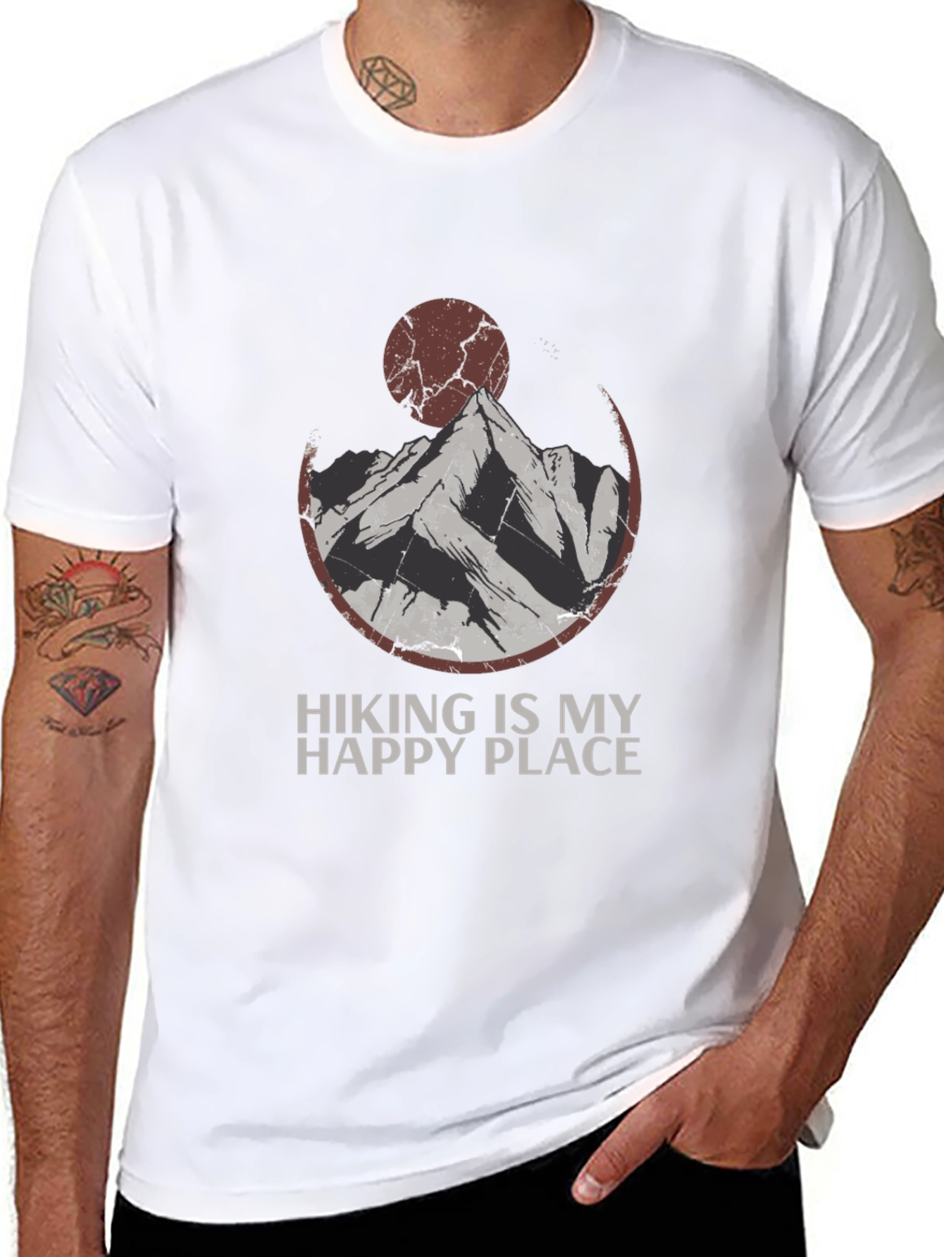 Black Hiking is My Happy Place Graphic Tee view 8