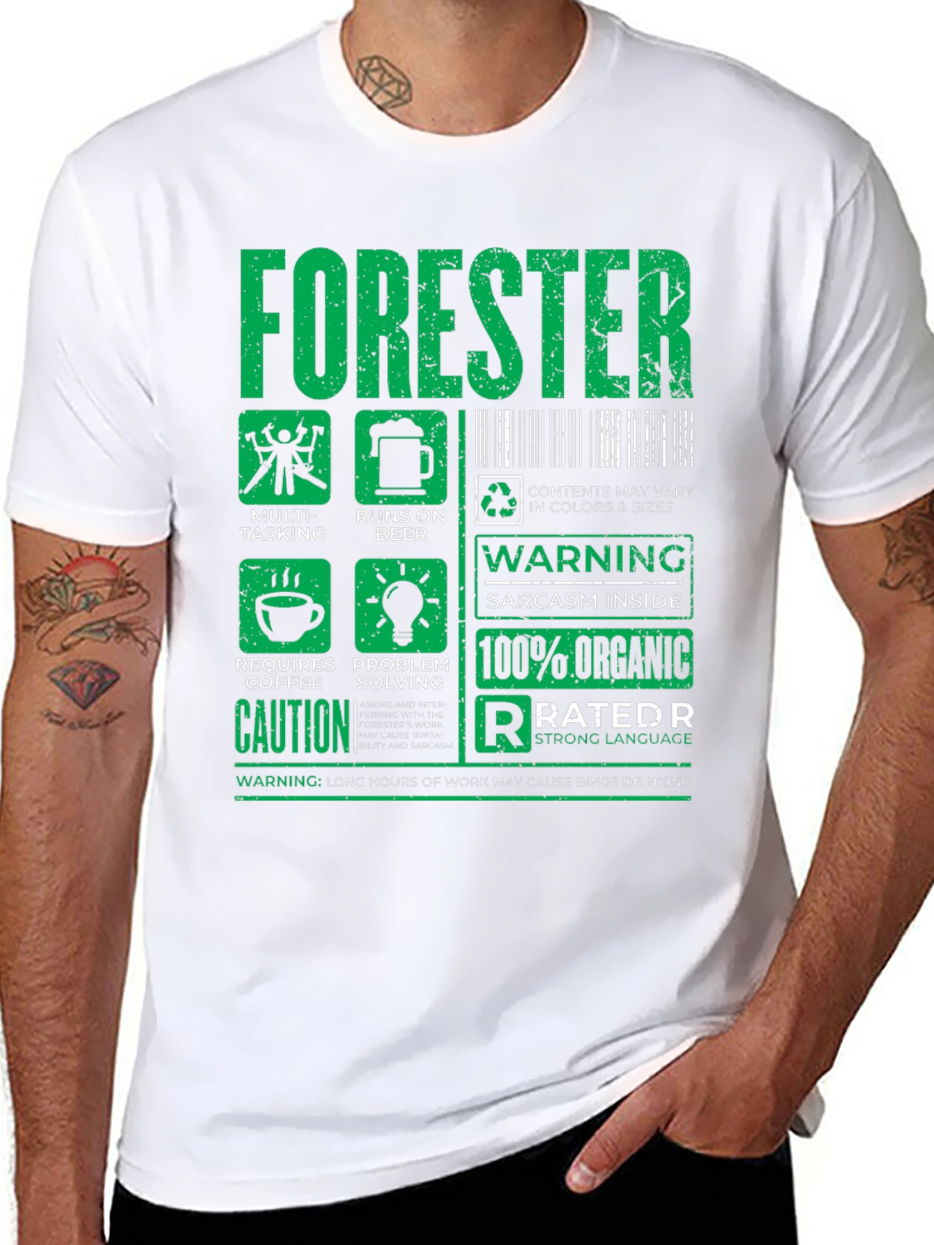 Black Forester Funny Job T-Shirt - Multi-Tasking, Runs on Beer! view 8