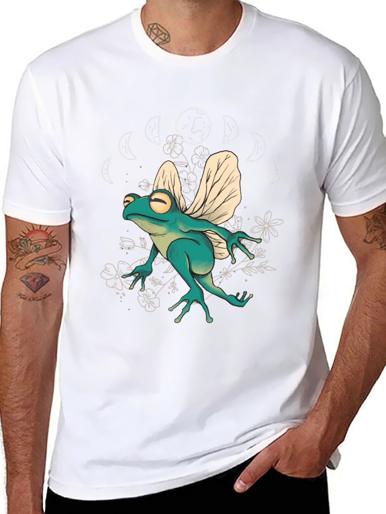 Black Frog with Wings T-Shirt view 8