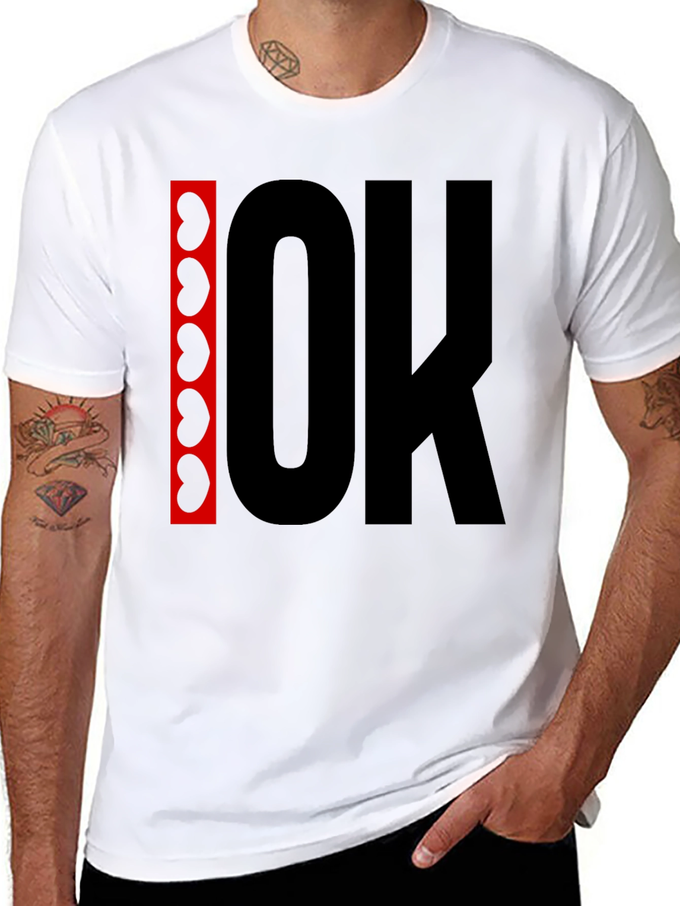 Black Funny Kidney OK Graphic T-Shirt - Unisex view 8