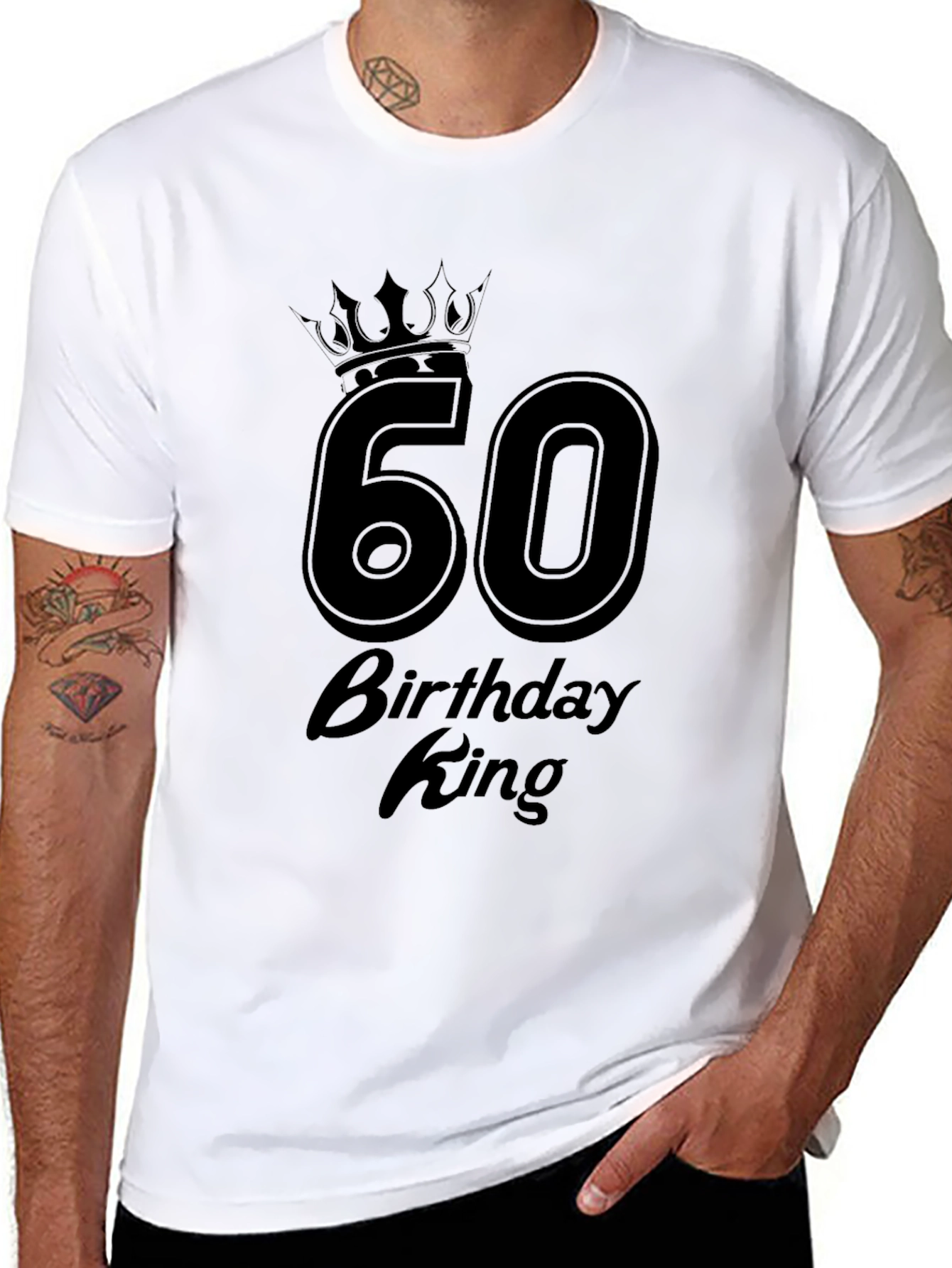 60th Birthday King T-Shirt - 8