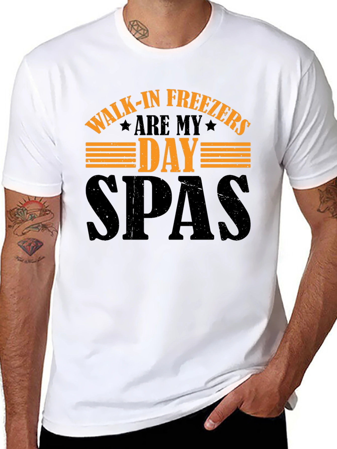 Black Walk-in Freezers Are My Day SPAs T-Shirt view 8