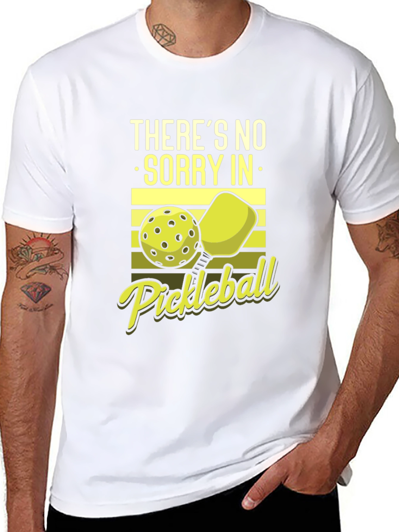 Black Pickleball T-Shirt - Funny Sports Tee view 8