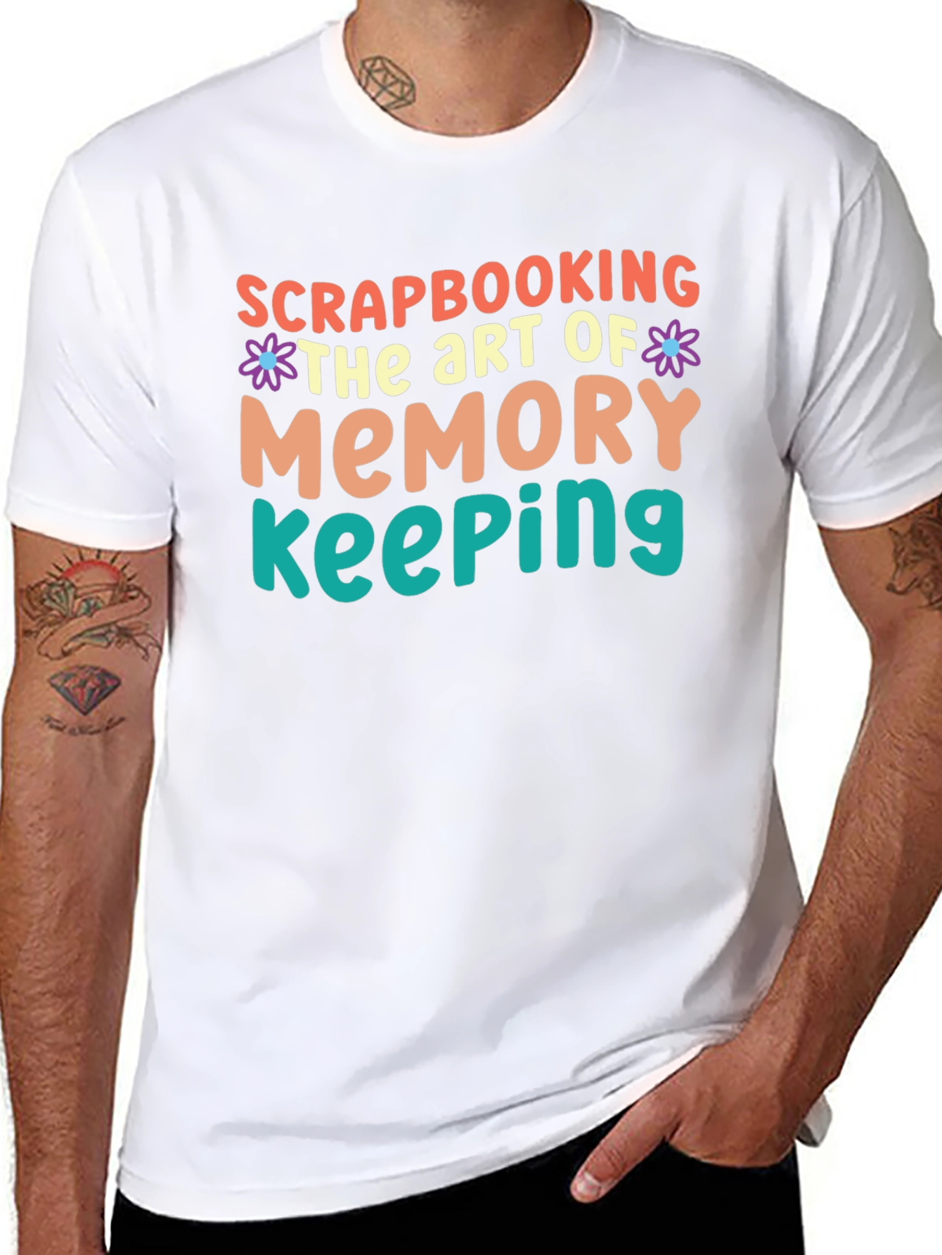 Black Scrapbooking Memory Keeping Graphic Tee view 8