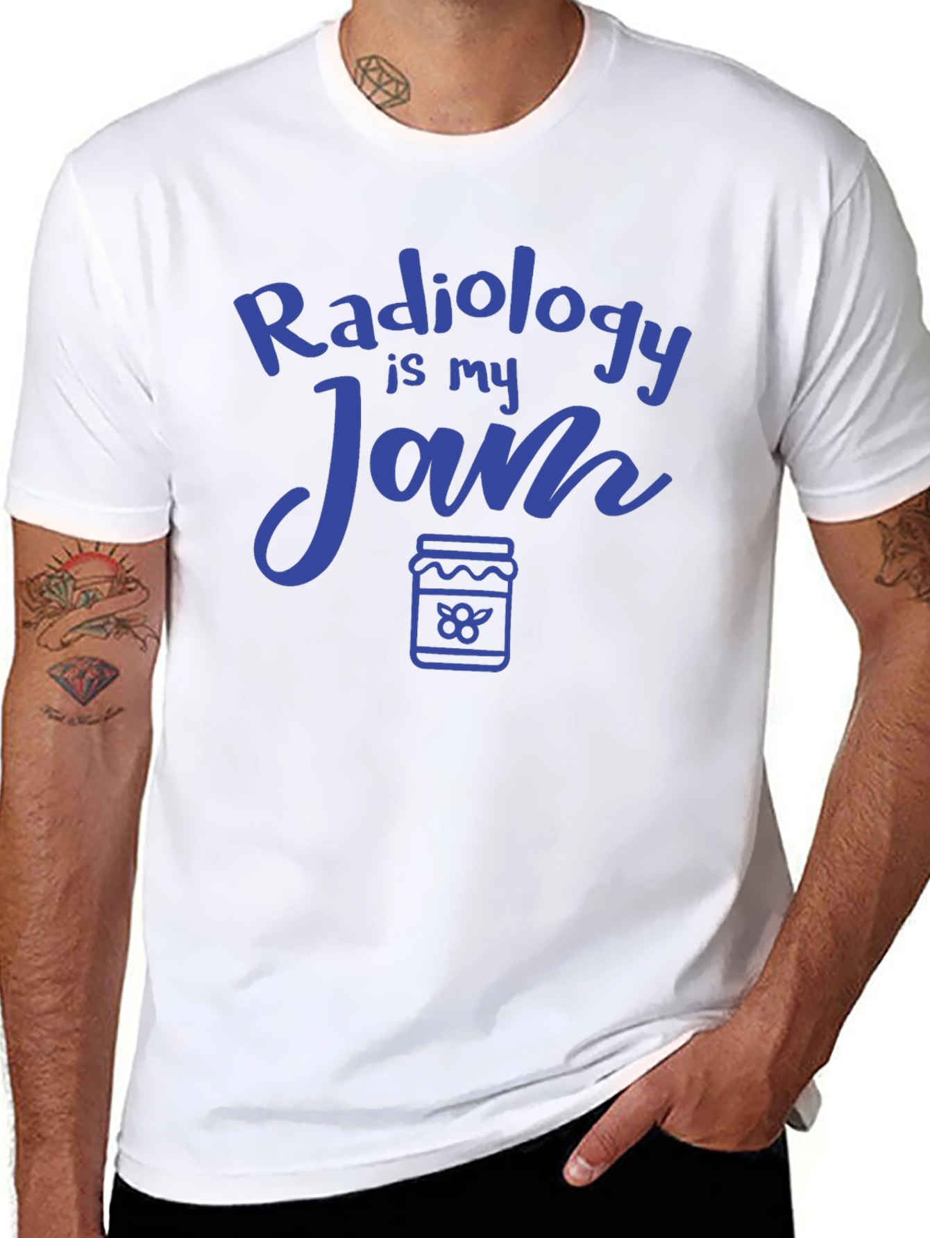 Black Radiology Is My Jam Funny Radiologist T-Shirt view 8