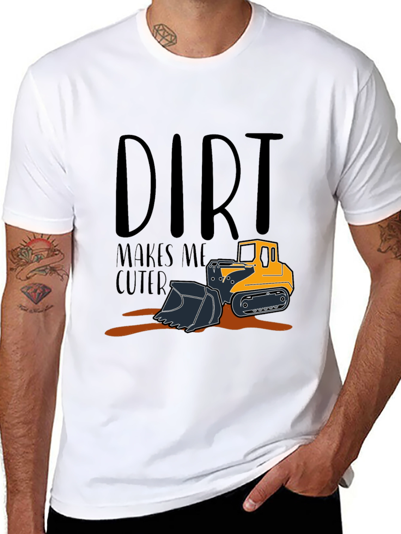 Black Dirt Makes Me Cuter T-Shirt view 8