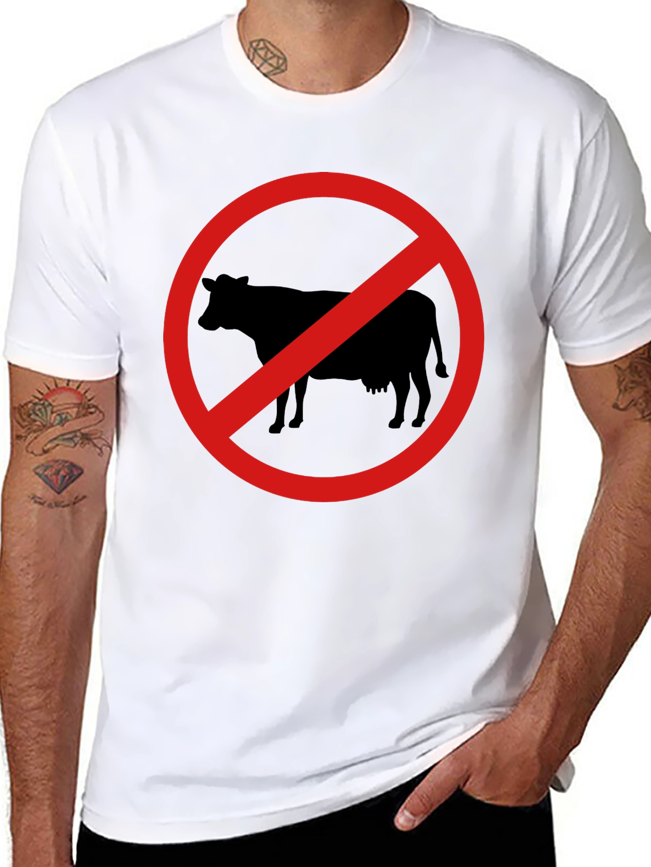 No Dairy Black Graphic Tee - 8