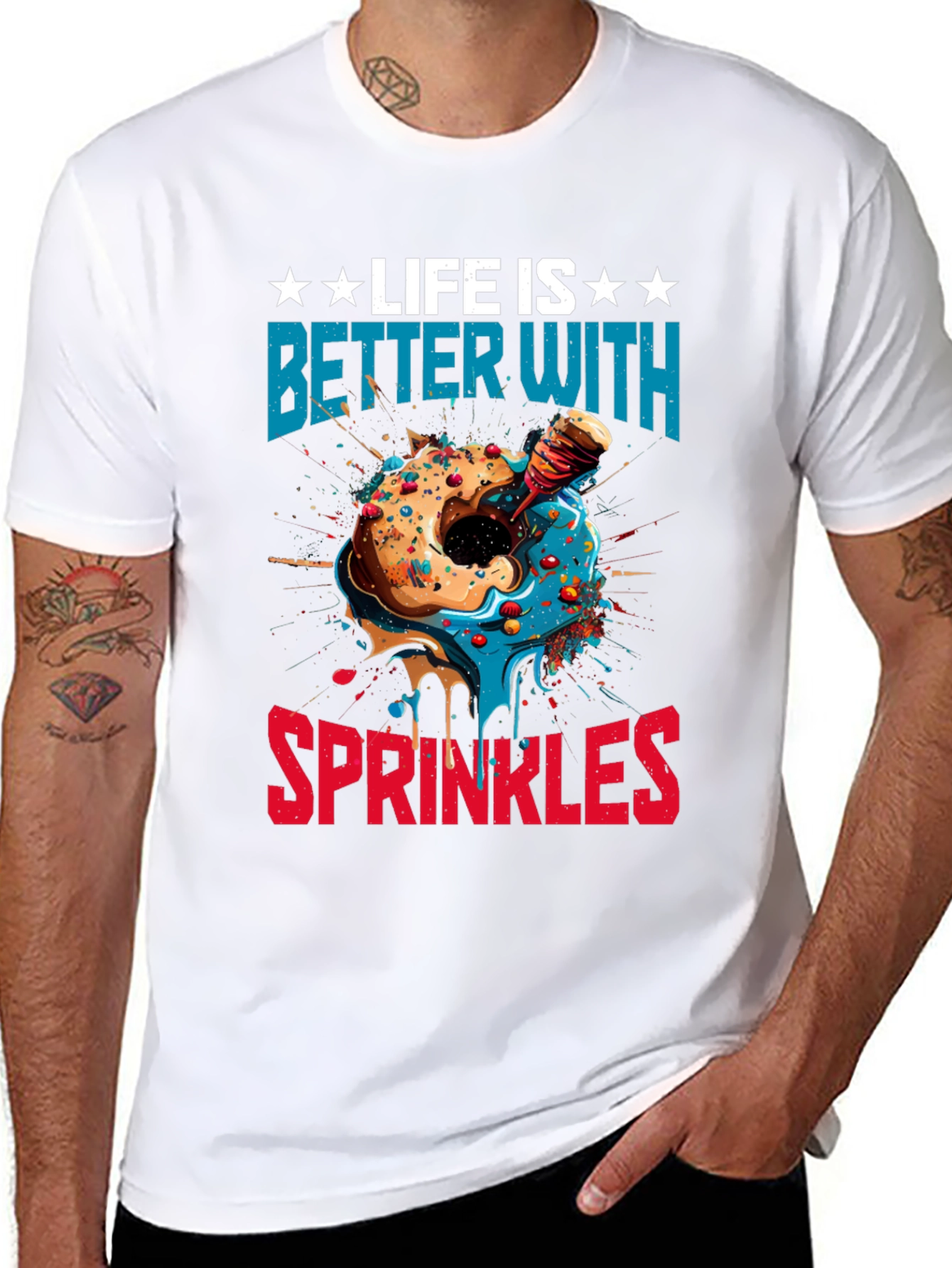 Black Life is Better with Sprinkles T-Shirt view 8