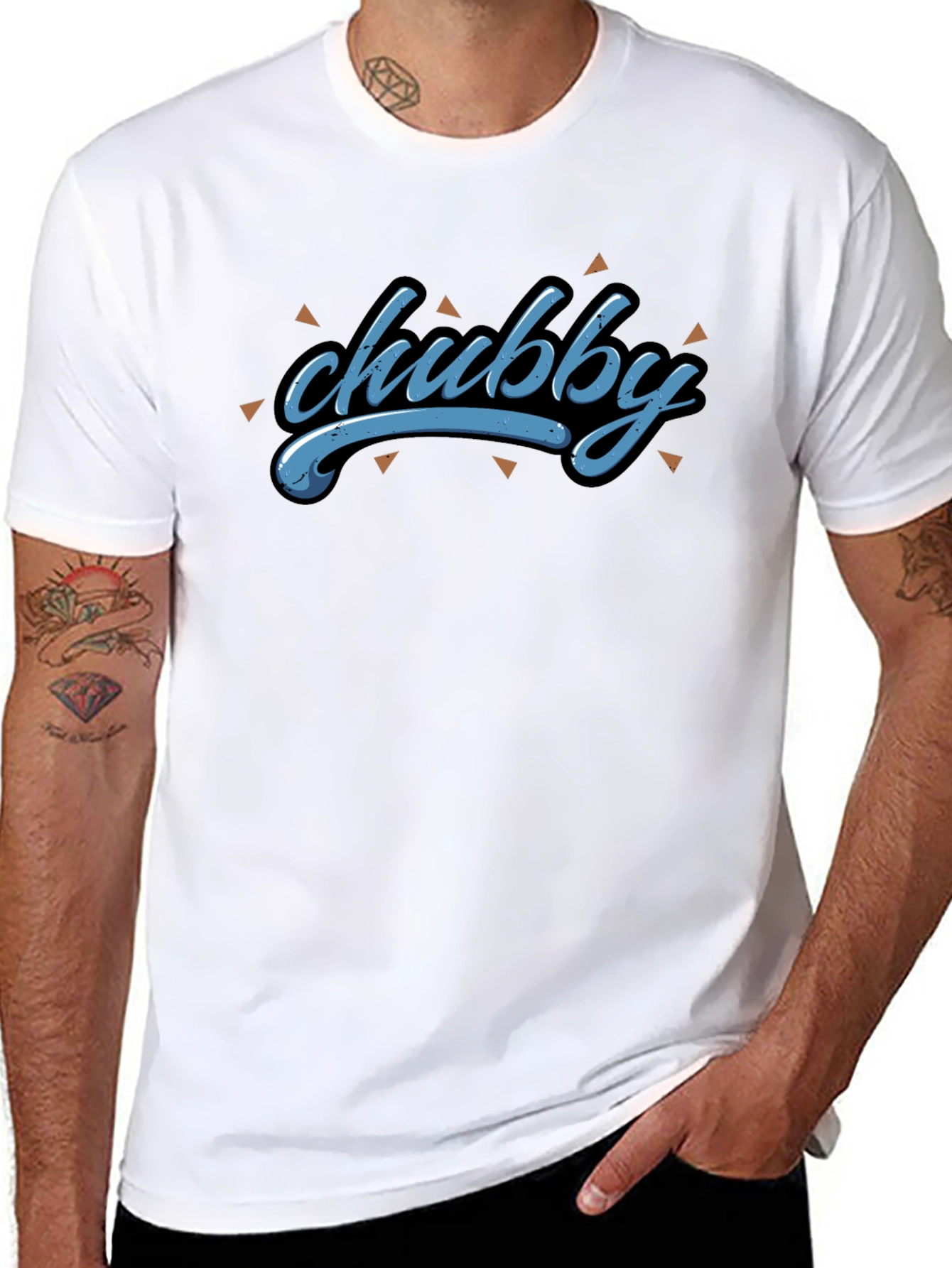 Black Chubby Graphic T-Shirt - Stylish and Comfortable view 8