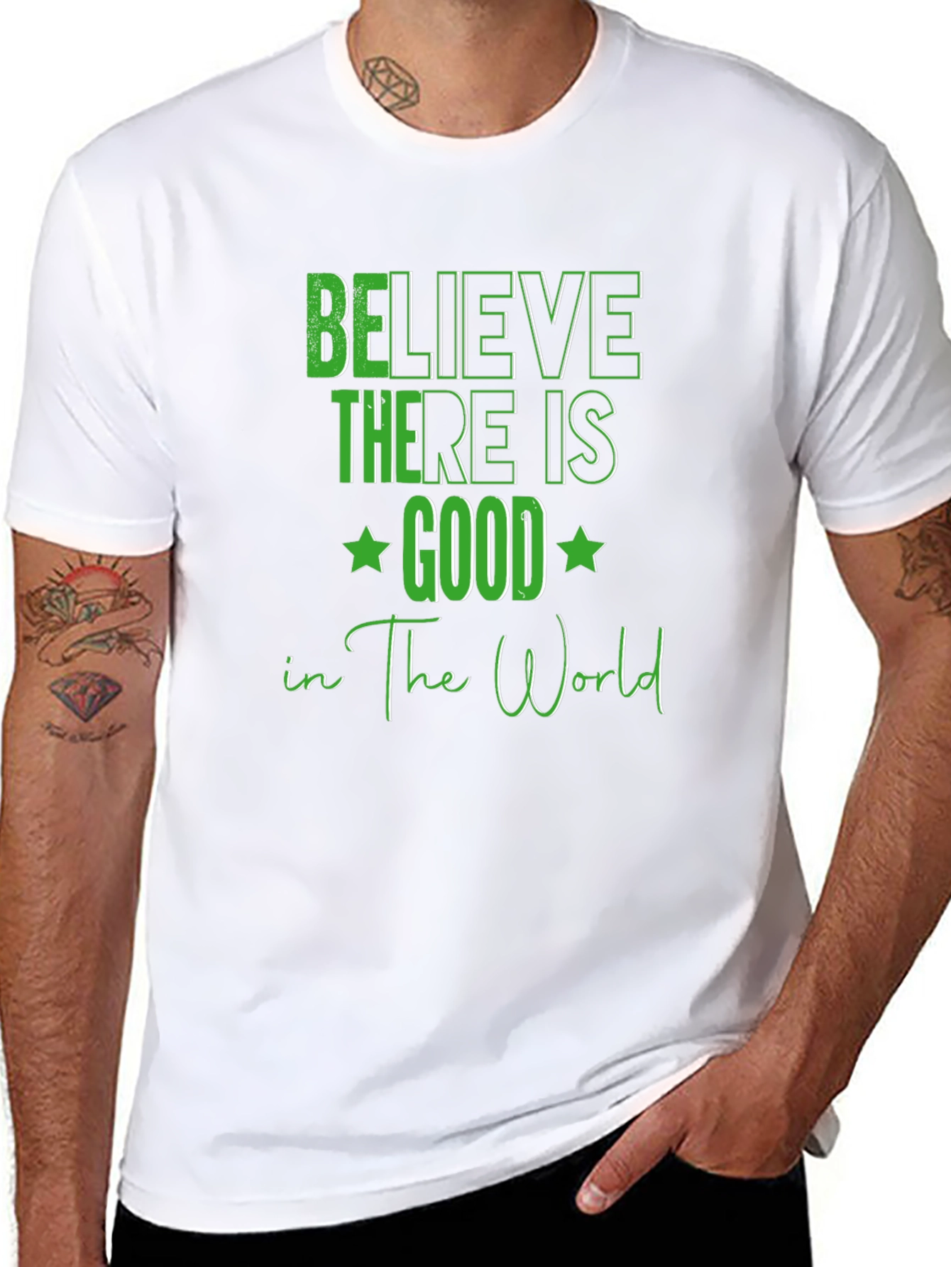Black Believe There Is Good T-Shirt view 8