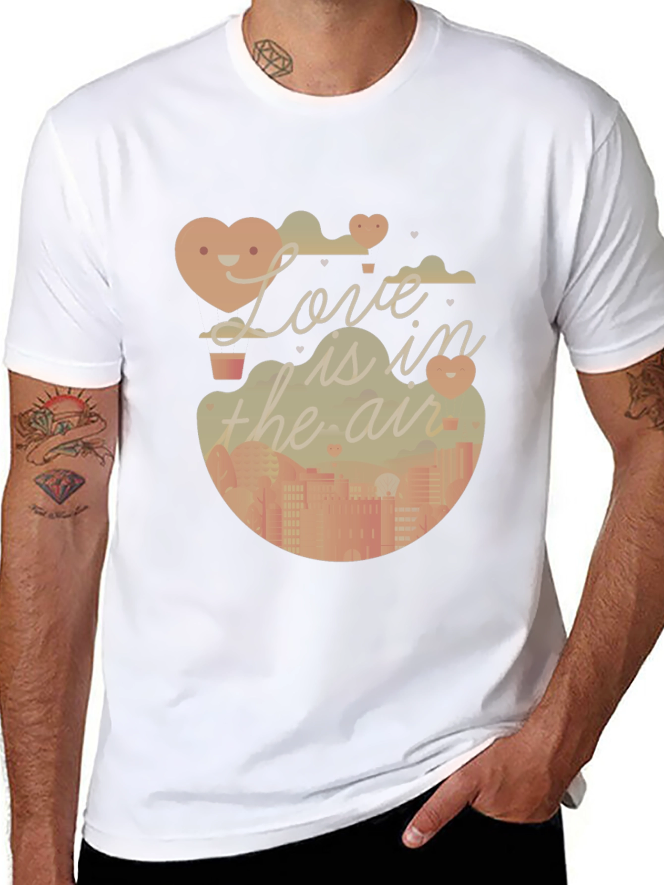 Black Love is in the Air Graphic Tee - Soft Cotton Blend view 8