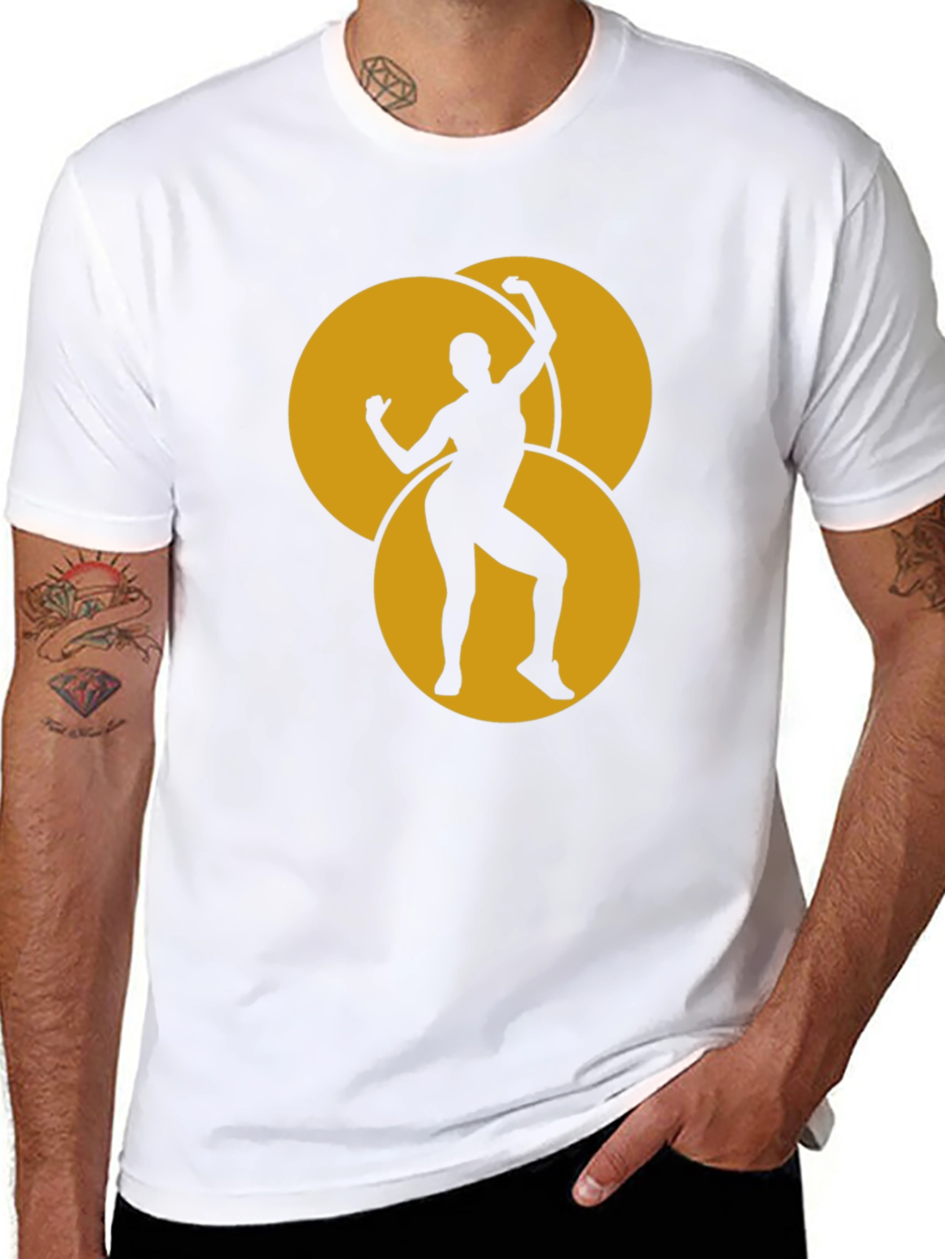 Black Dancing Woman Graphic Tee view 8