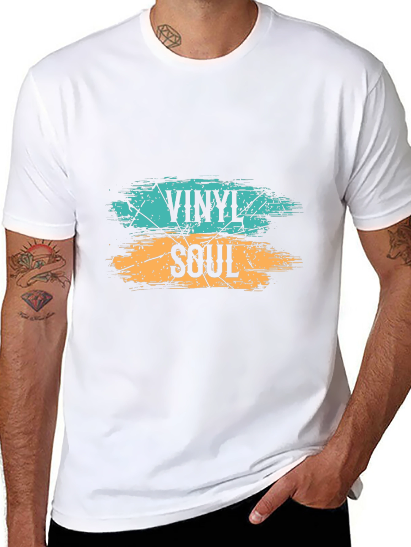 Black Vinyl Soul Graphic Tee - Stylish Music Lover Shirt view 8