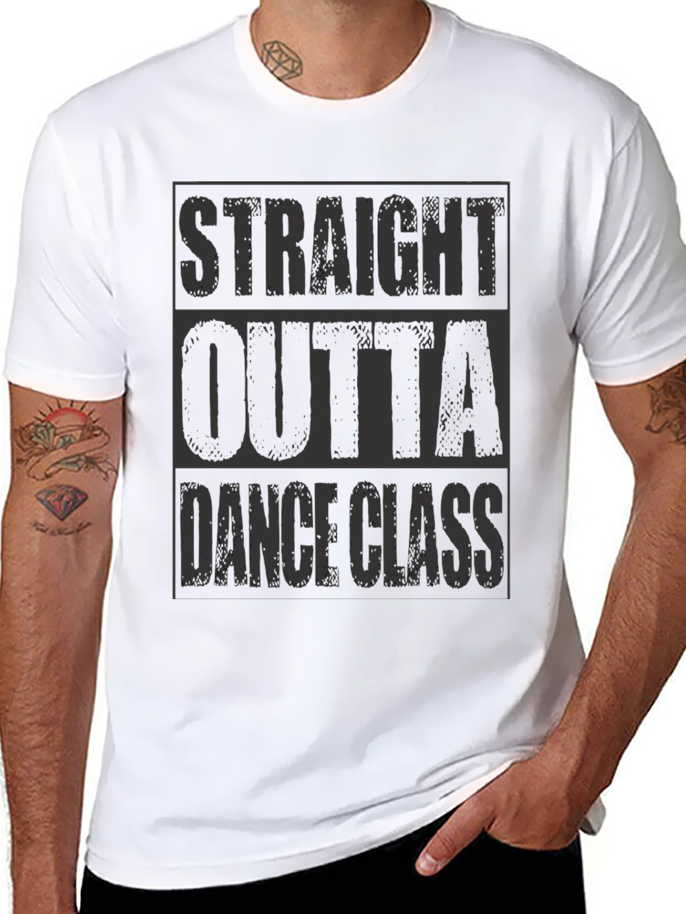 Black Straight Outta Dance Class T-Shirt view 8