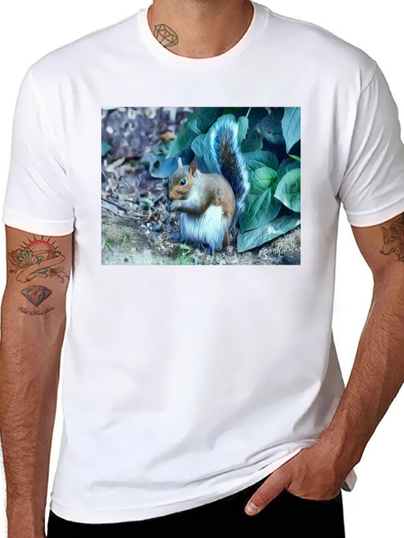 Black Squirrel T-Shirt: Nature Lover's Tee view 8