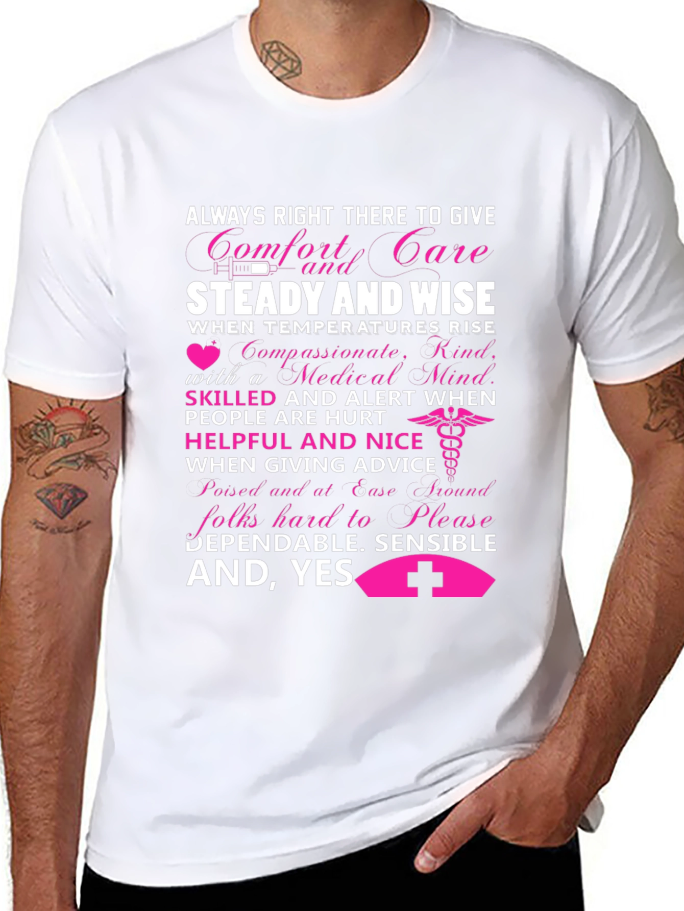 Black Nurse Appreciation Graphic T-Shirt view 8