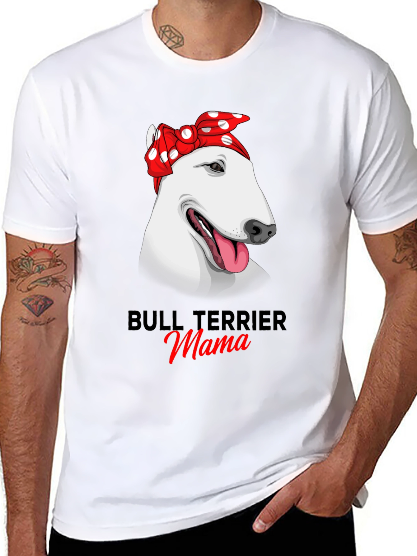 Bull Terrier Mama Graphic Tee - 8