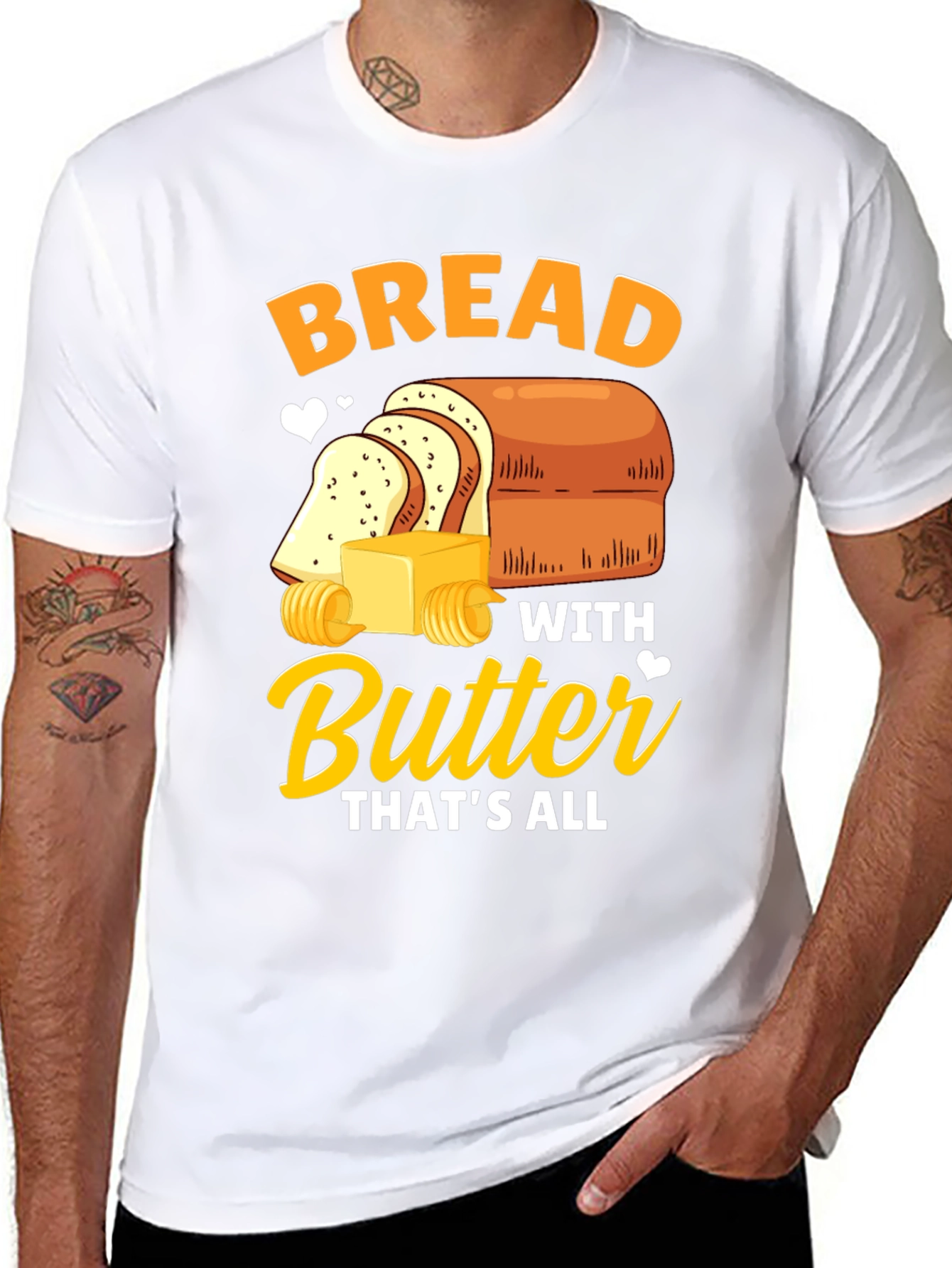 Black Bread with Butter T-Shirt - Funny Foodie Tee view 8