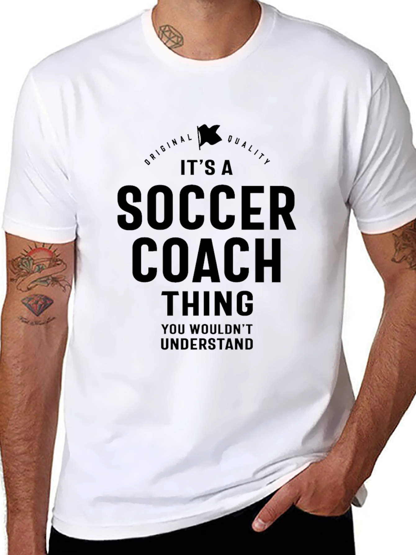 Black It's a Soccer Coach Thing T-Shirt view 8