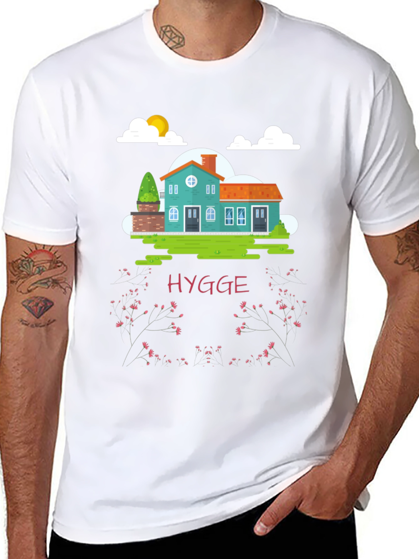 Black Hygge House Black T-Shirt - Cozy Comfort view 8