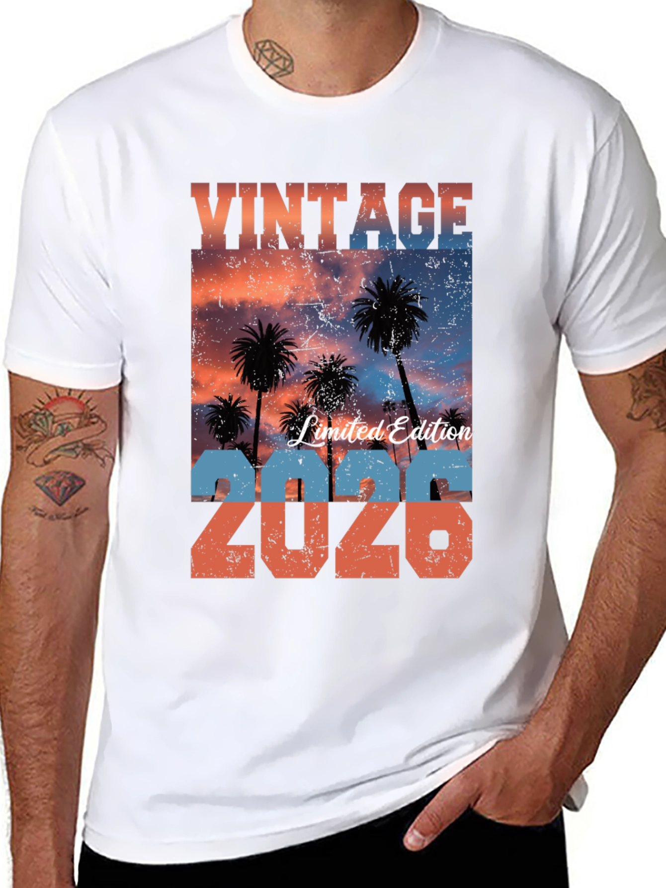 Black Vintage 2026 Limited Edition Graphic T-Shirt view 8