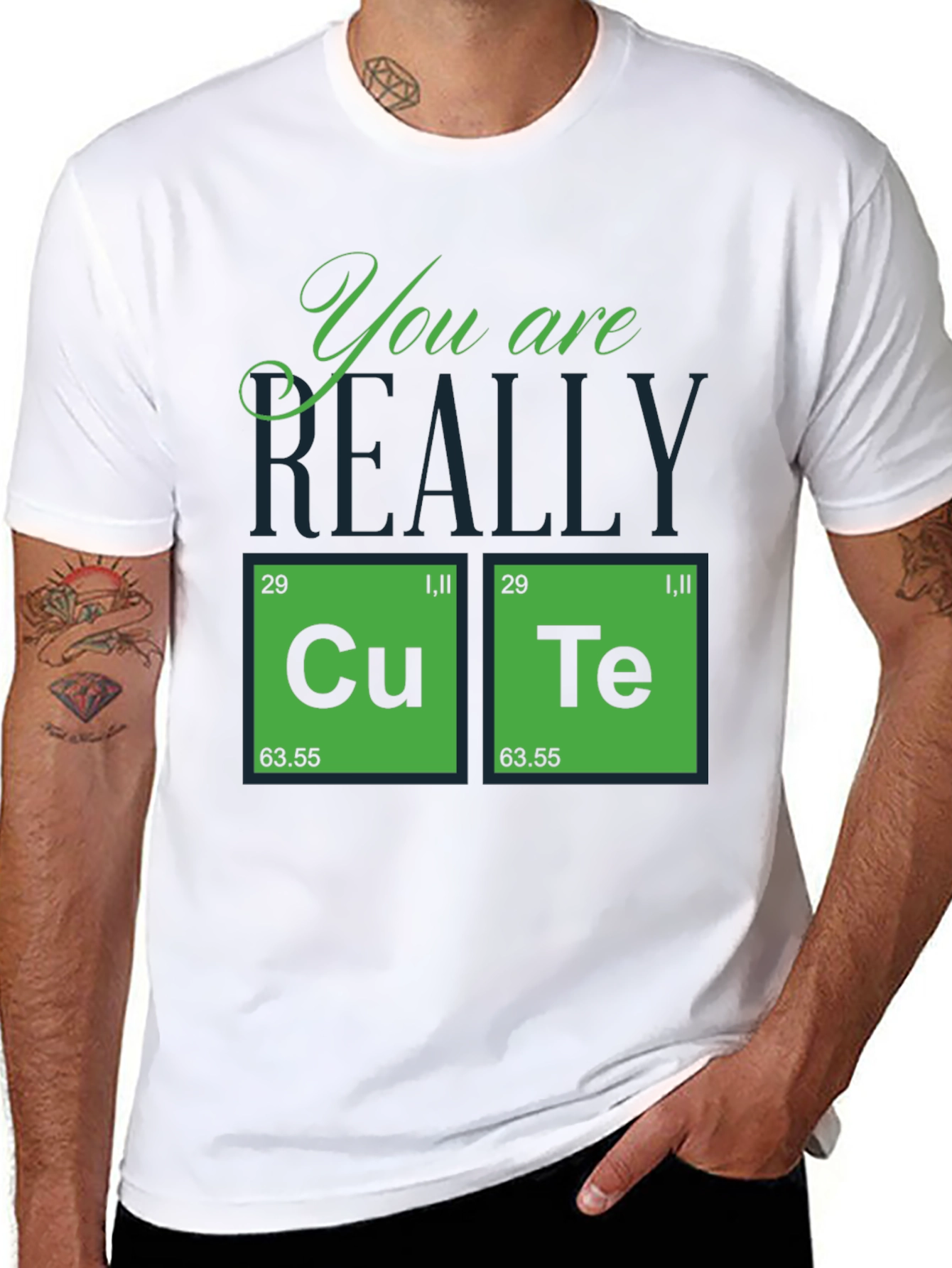 Black Cute Element T-Shirt Funny Chemistry Tee view 8
