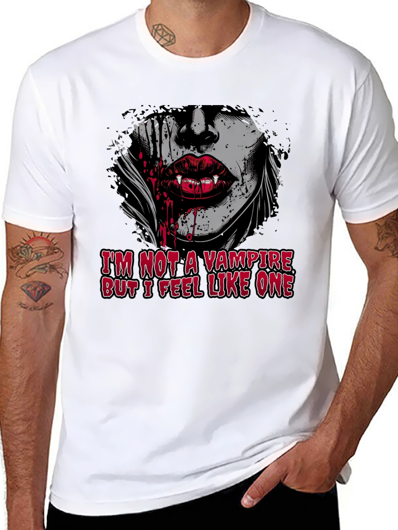Black Vampire Graphic T-Shirt view 8