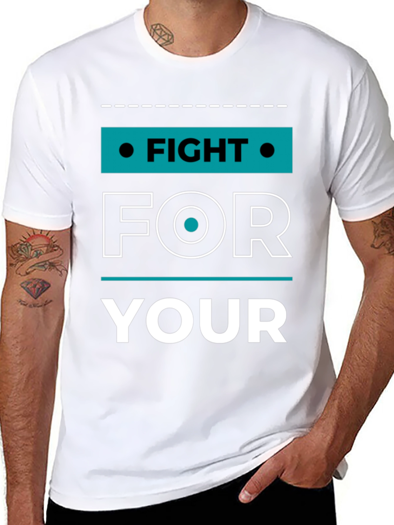 Black Fight For Your T-Shirt view 8