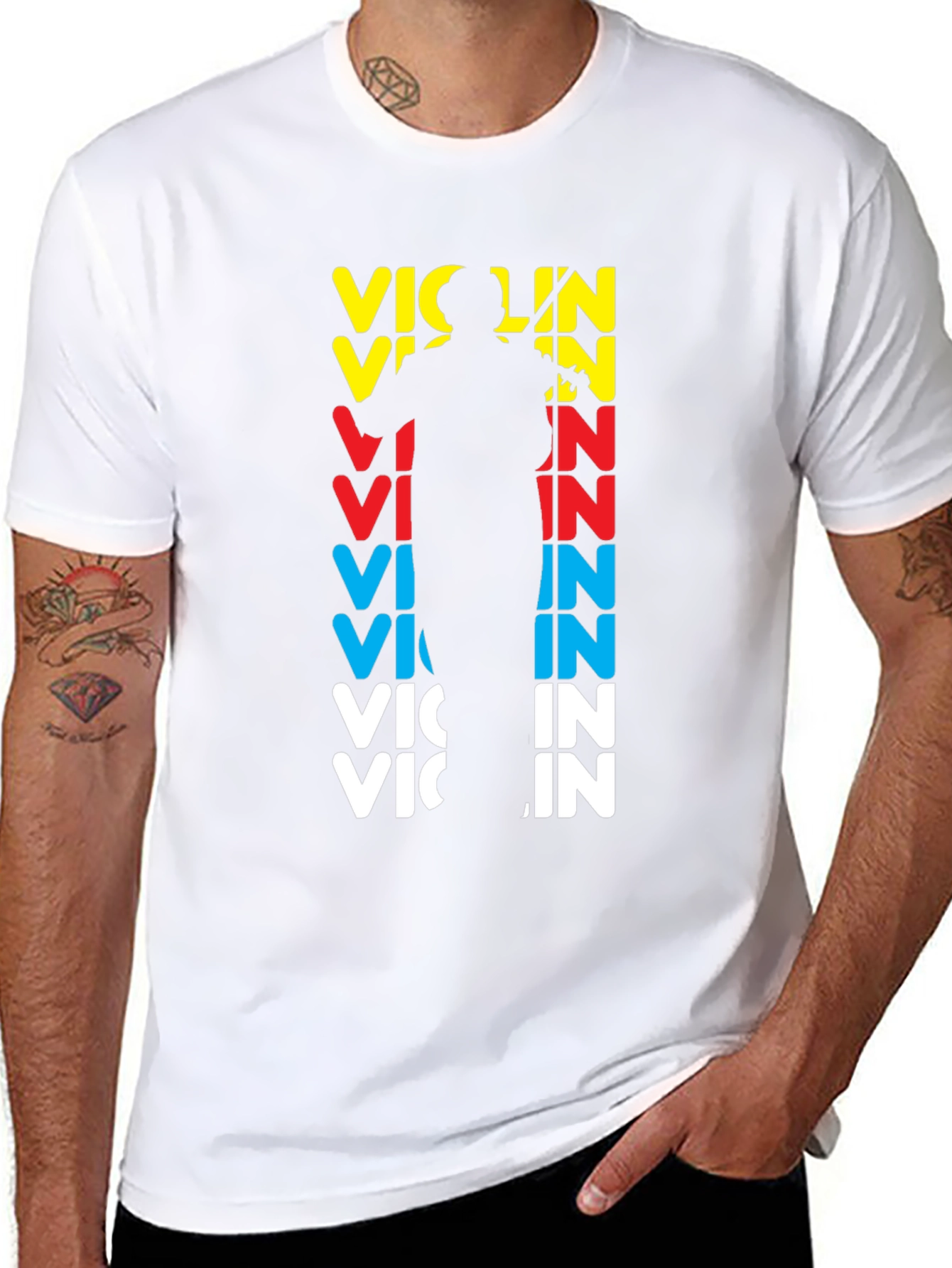 Black Violin Player Graphic T-Shirt view 8