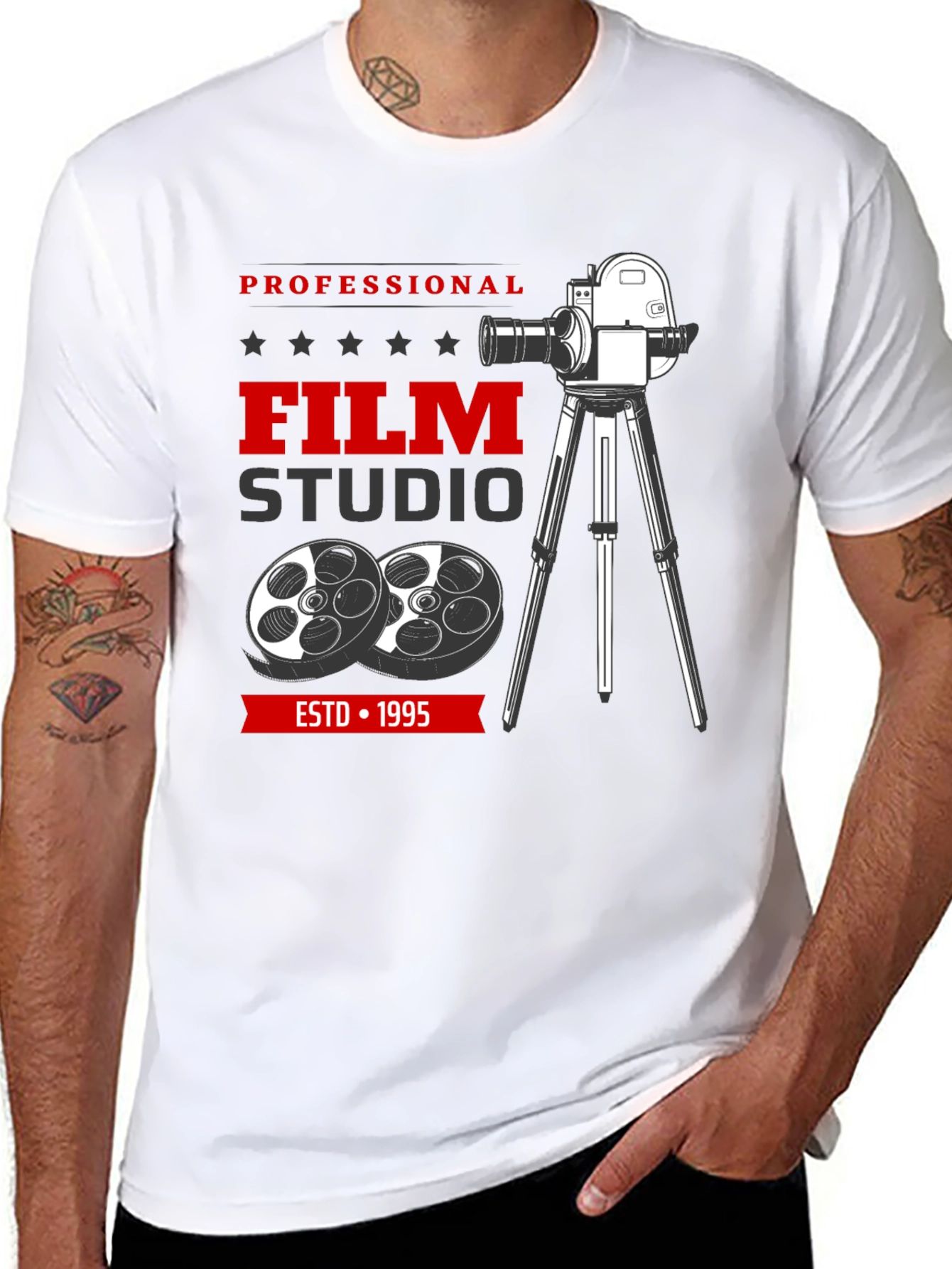 Black Professional Film Studio T-Shirt view 8