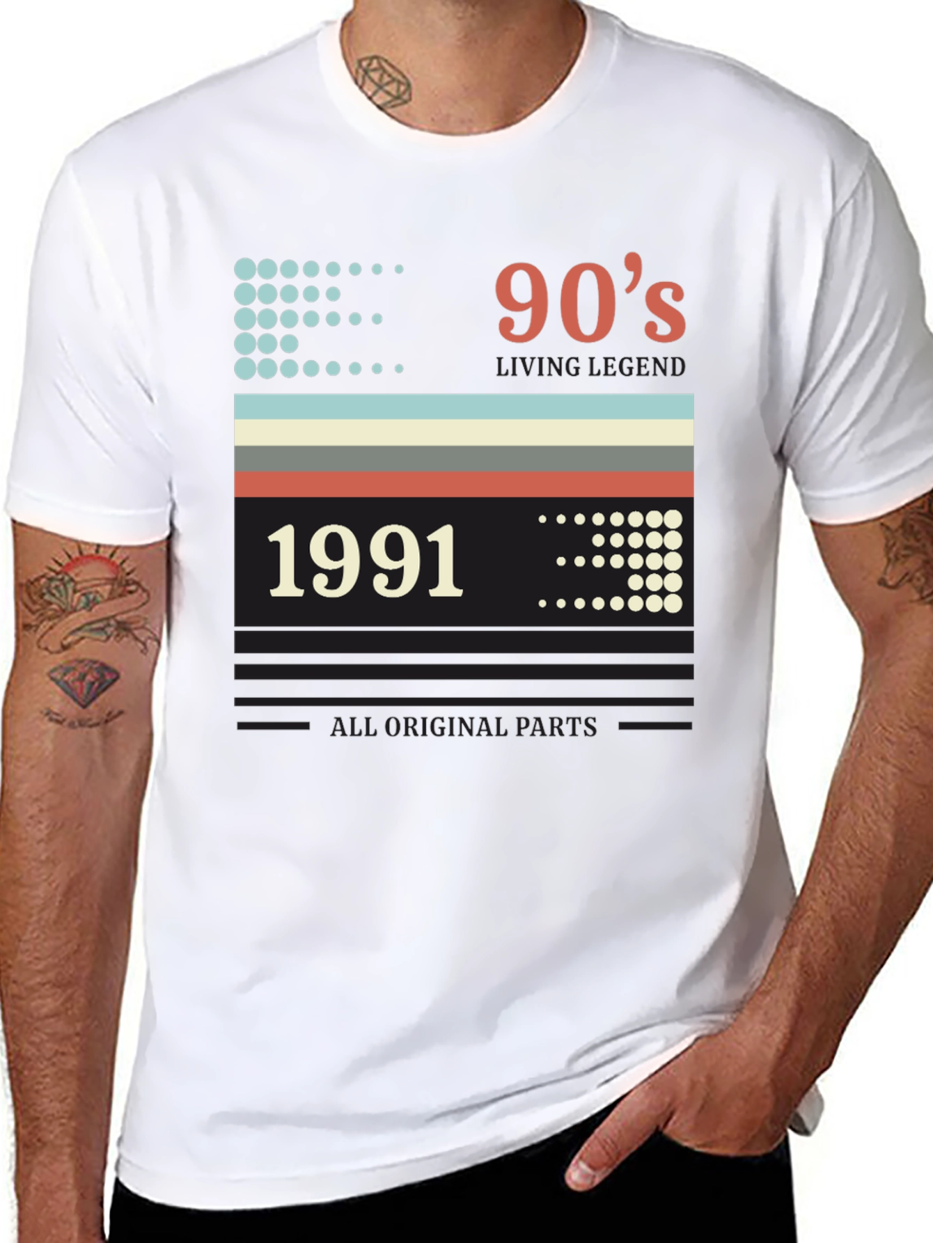 Black 90s Living Legend 1991 Graphic Tee view 8