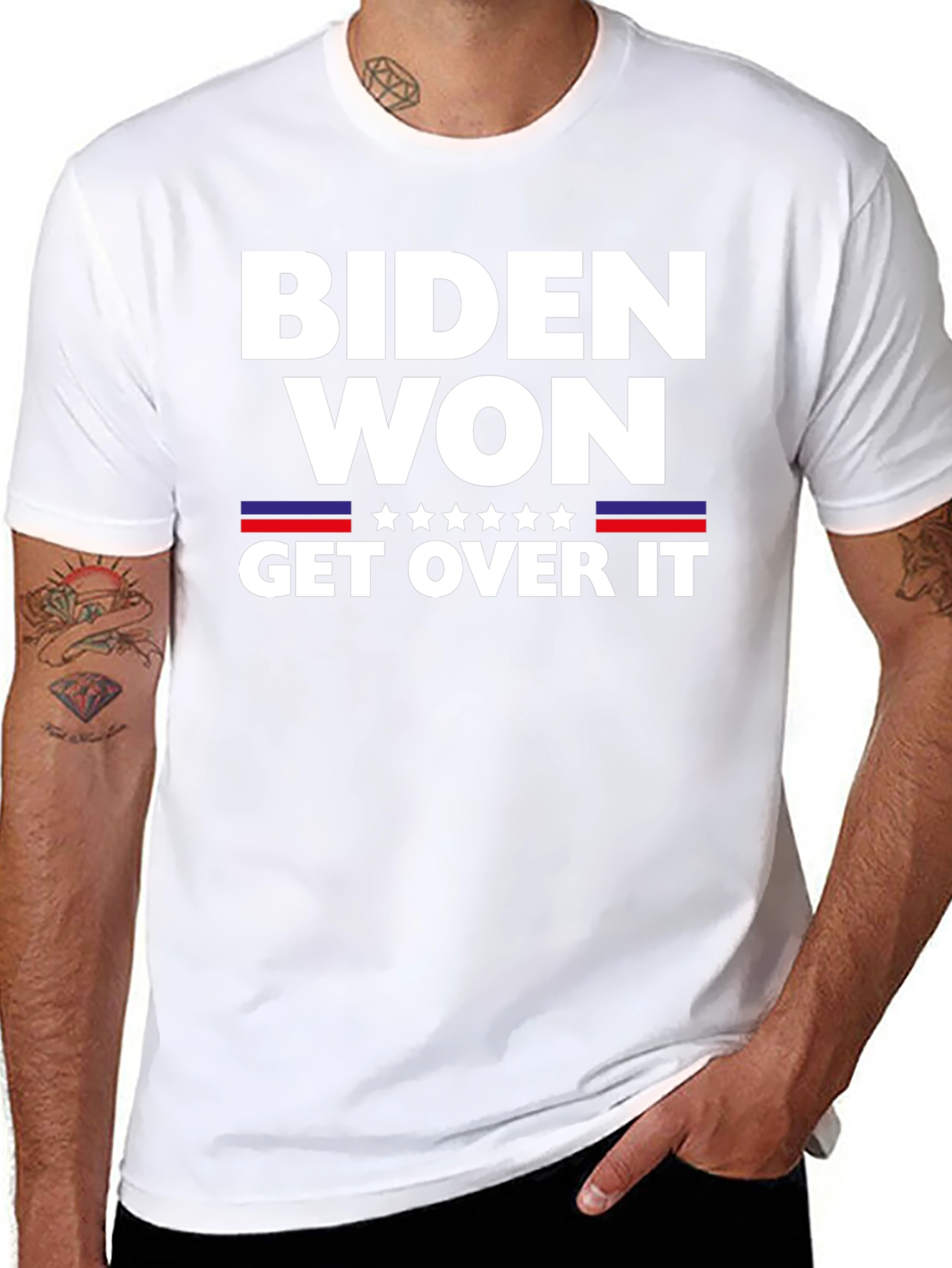 Black Biden Won Get Over It Political T-Shirt view 8