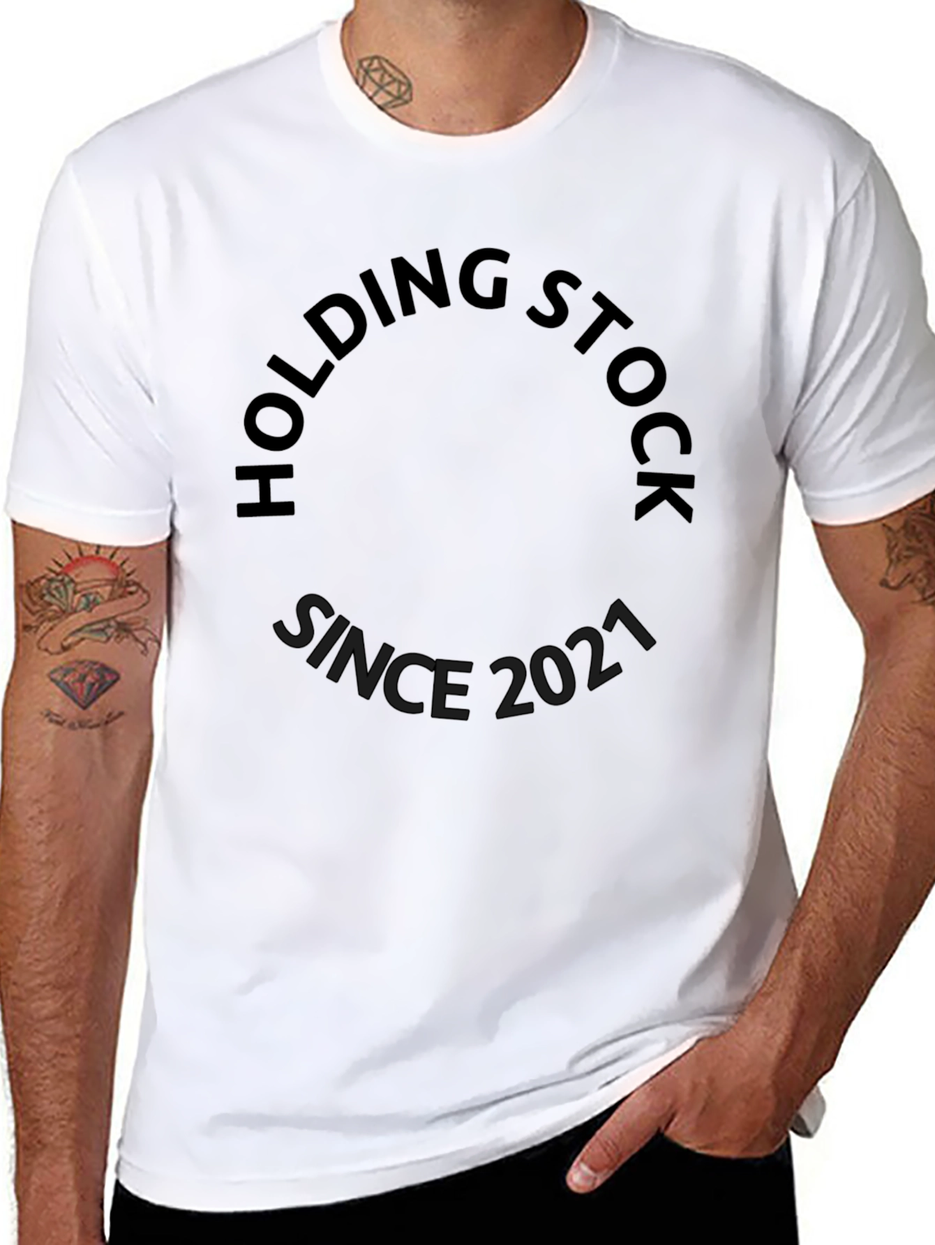 Black Holding Stock Since 2021 Black T-Shirt view 8