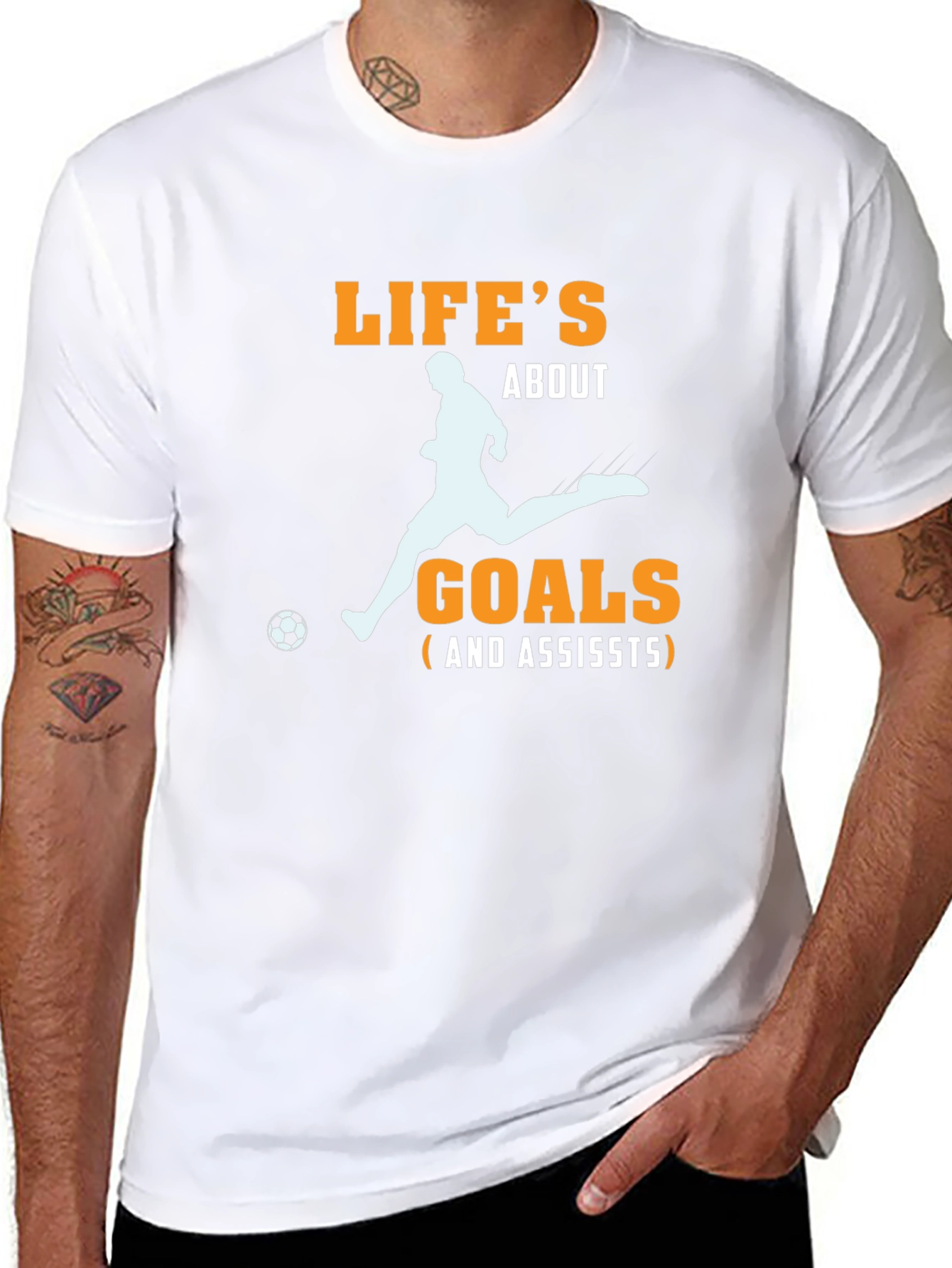 Life's About Goals T-Shirt - Soccer Passion - 8