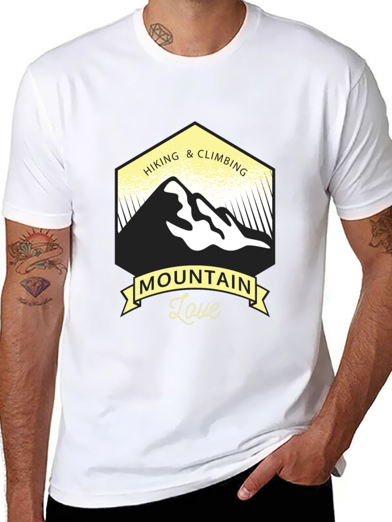 Black Mountain Love Hiking & Climbing Graphic Tee view 8