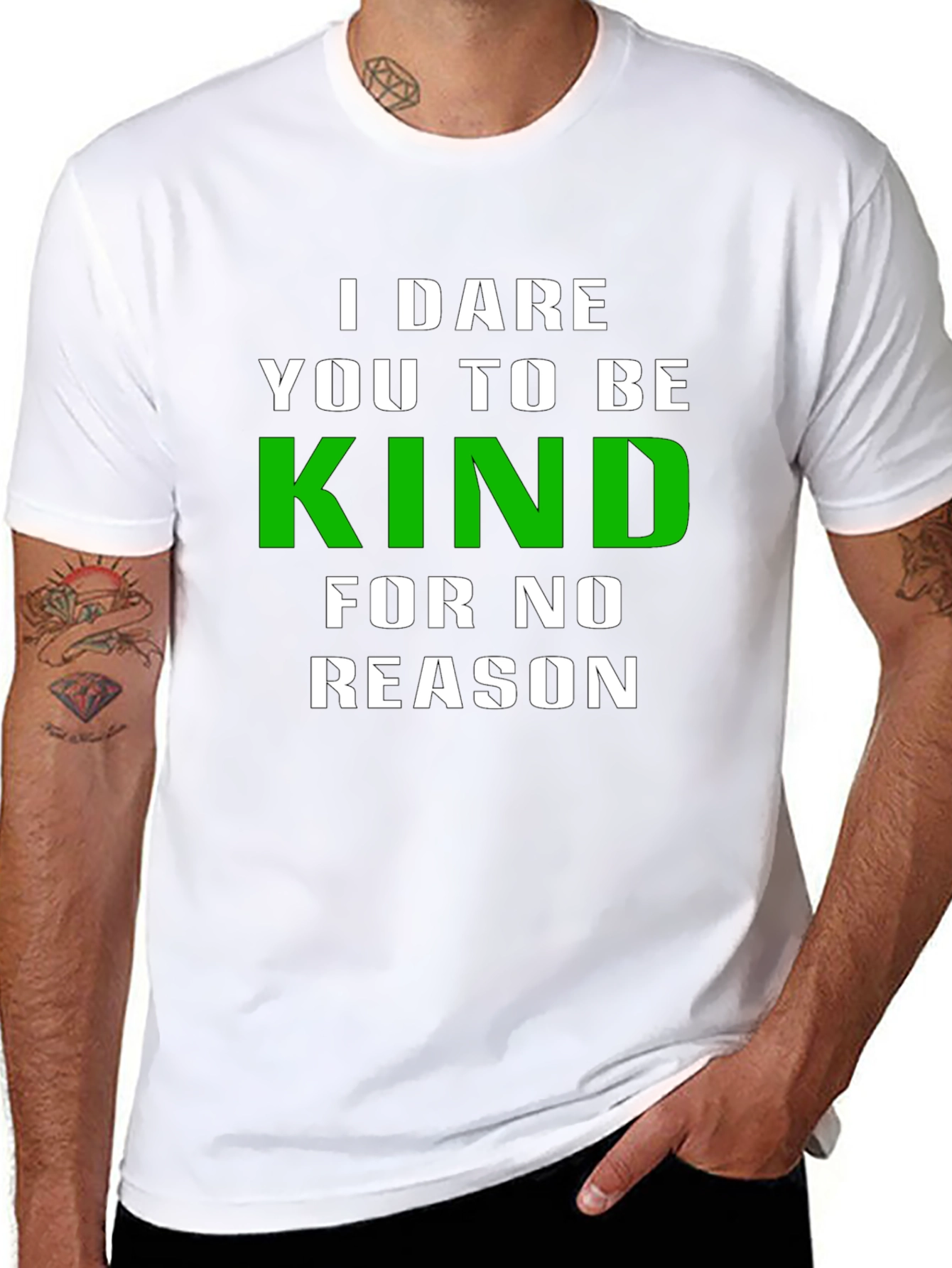 Black Dare to Be Kind Graphic T-Shirt view 8