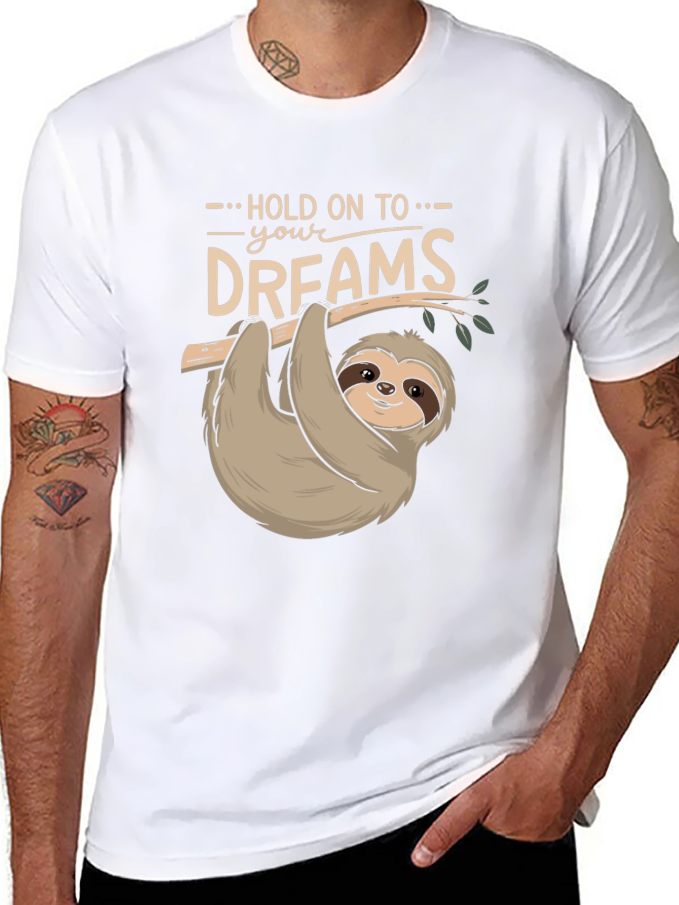 Black Sloth Dreams T-Shirt - Cute & Comfy view 8