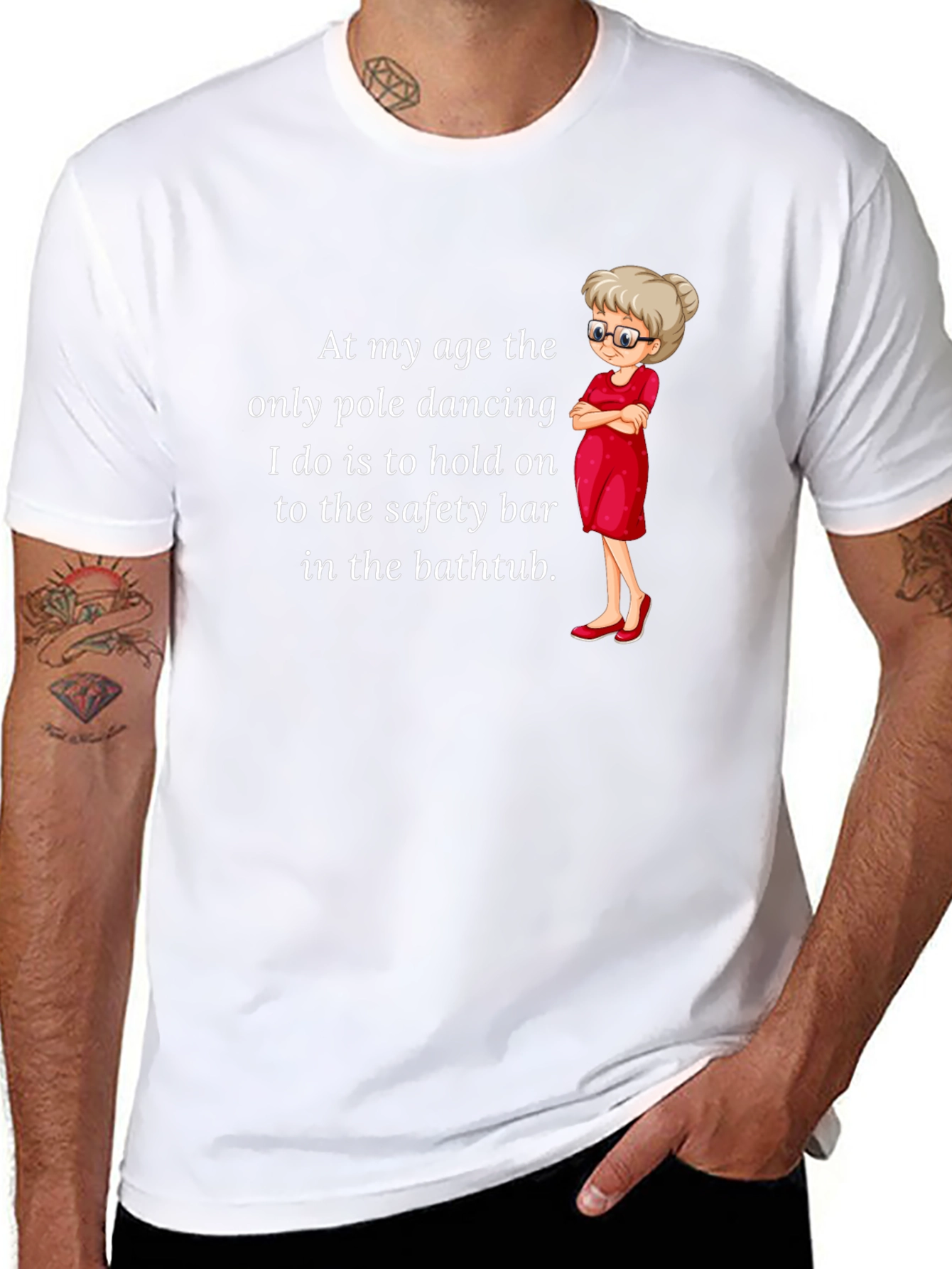 Black Funny Pole Dancing T-Shirt for Grandmas view 8